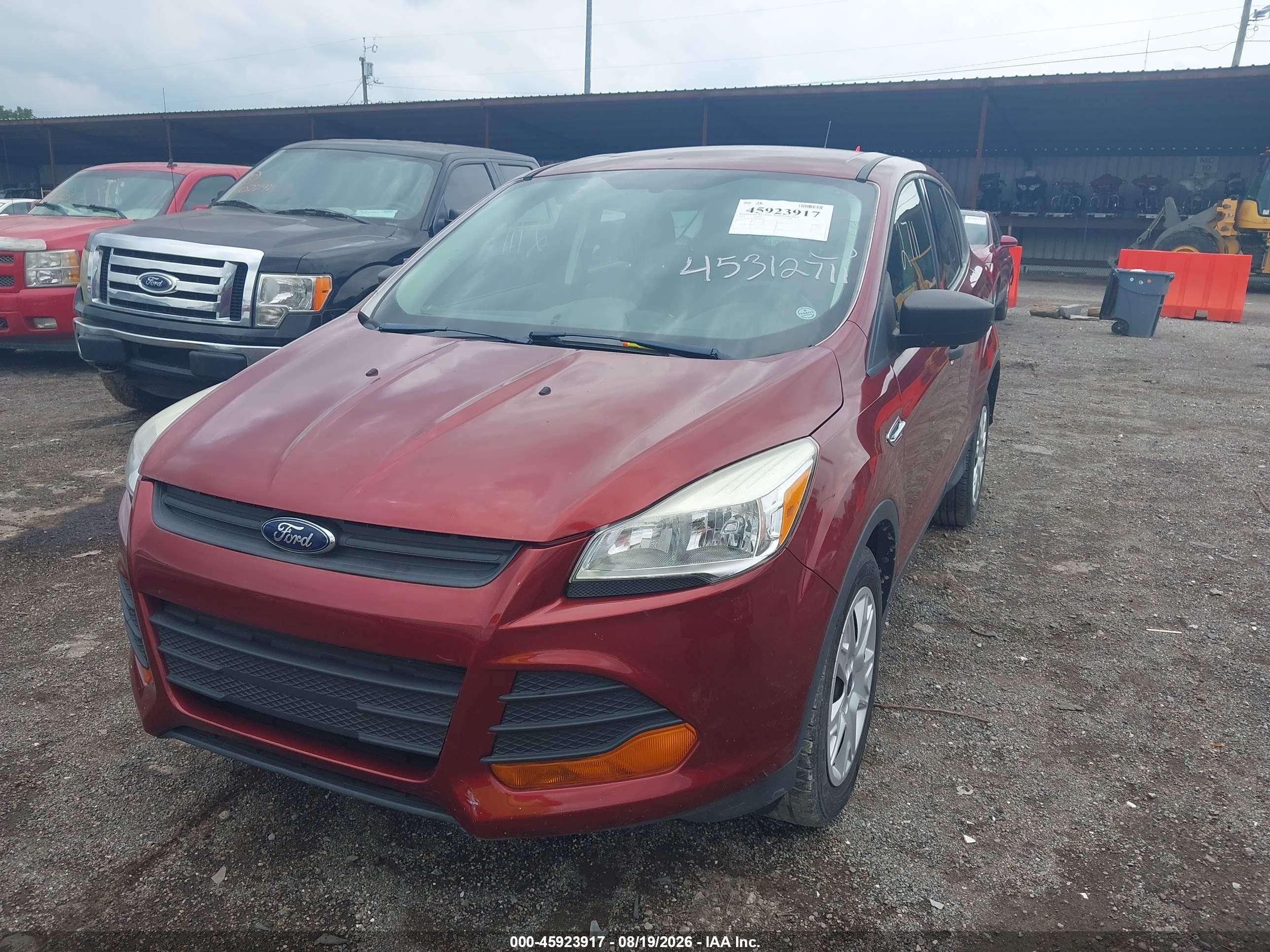 2014 Ford Escape S Orange vin: 1FMCU0F72EUB60124