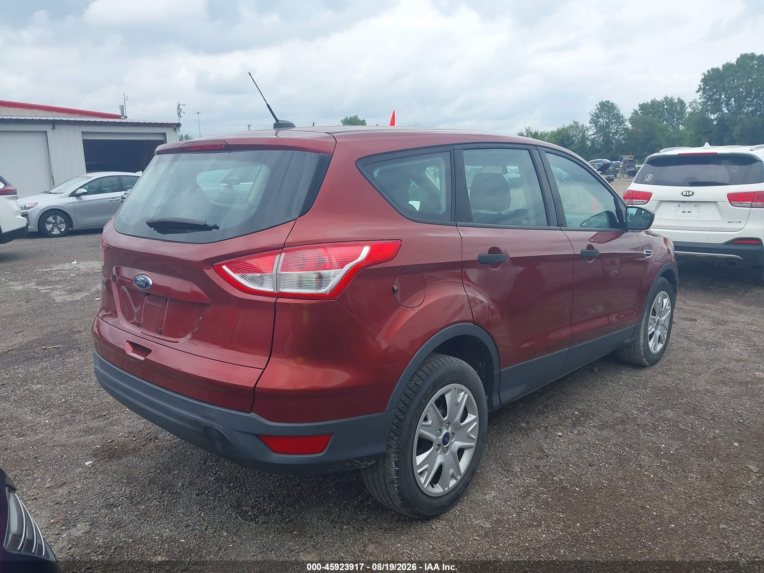 2014 Ford Escape S Orange vin: 1FMCU0F72EUB60124