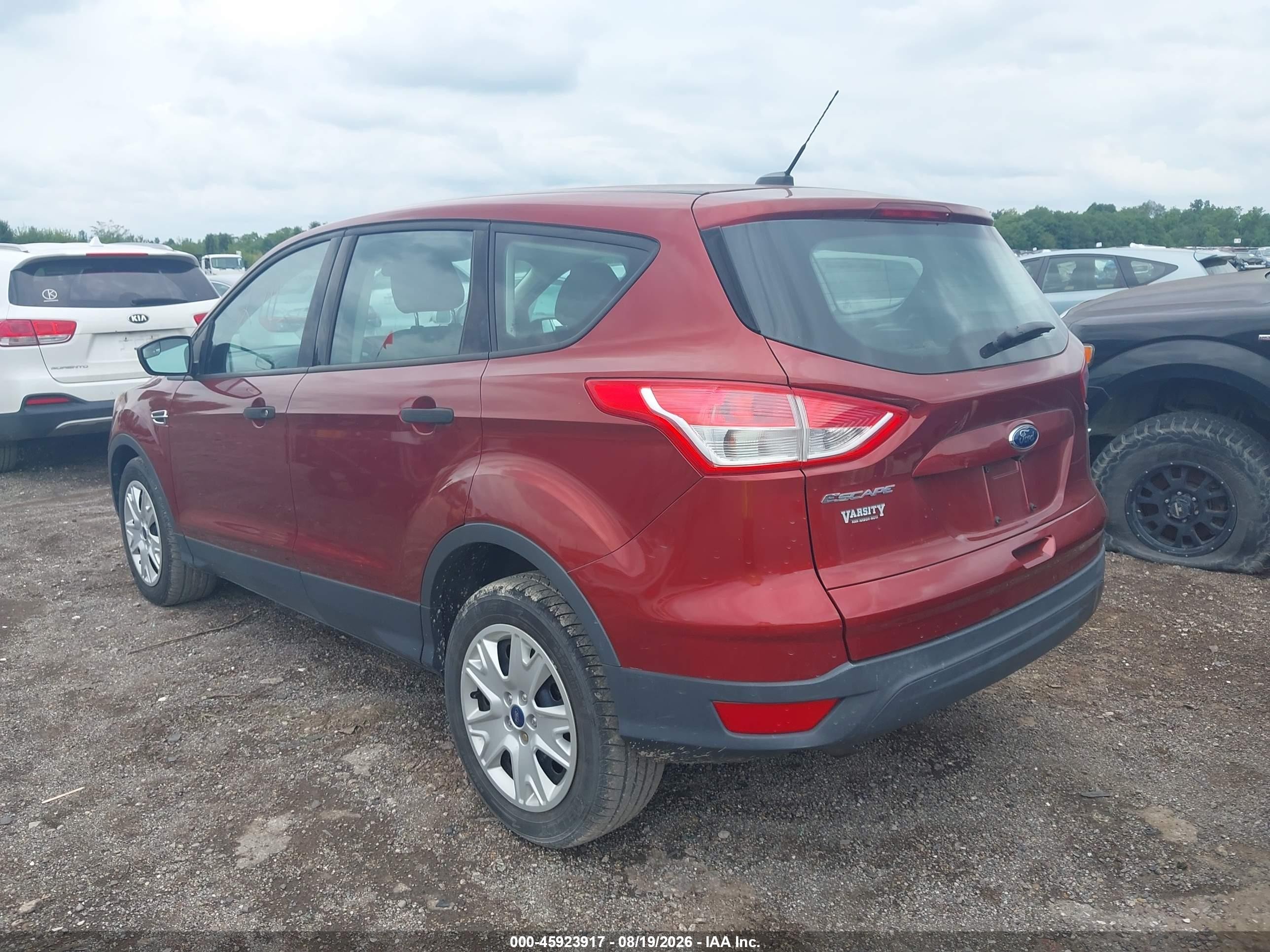 2014 Ford Escape S Orange vin: 1FMCU0F72EUB60124
