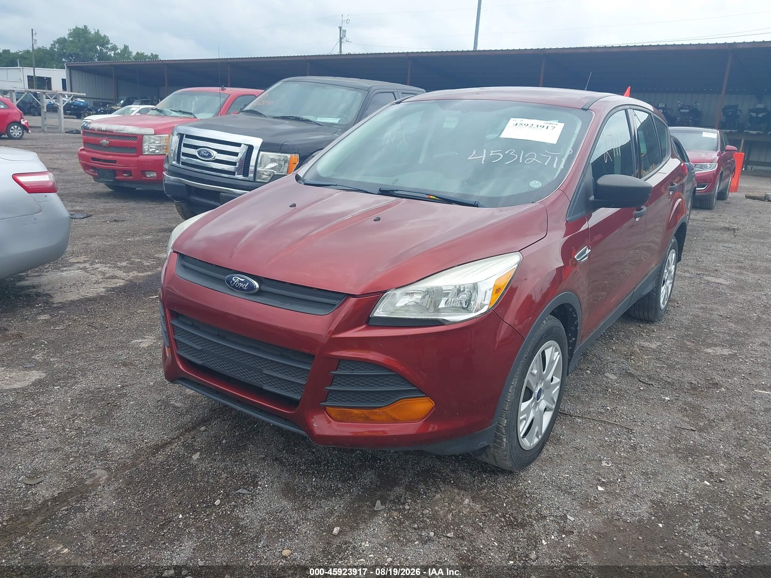 2014 Ford Escape S Orange vin: 1FMCU0F72EUB60124