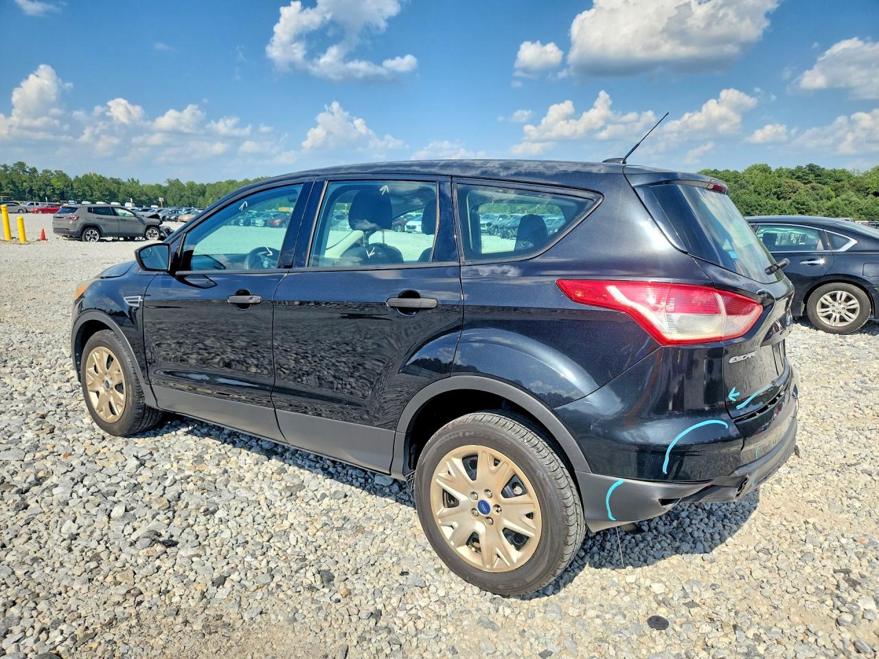 2014 Ford Escape S Black vin: 1FMCU0F72EUB76047