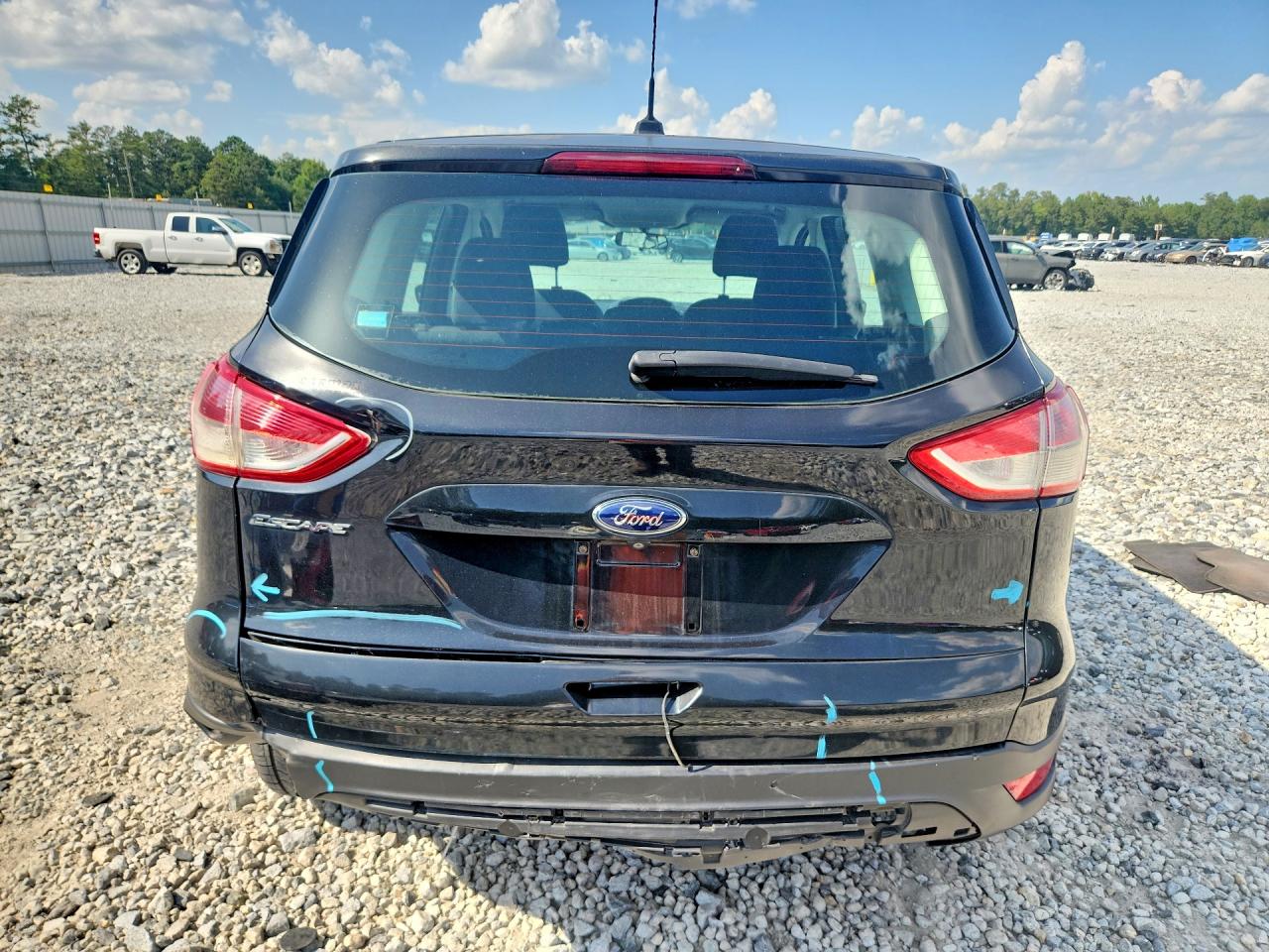 2014 Ford Escape S Black vin: 1FMCU0F72EUB76047