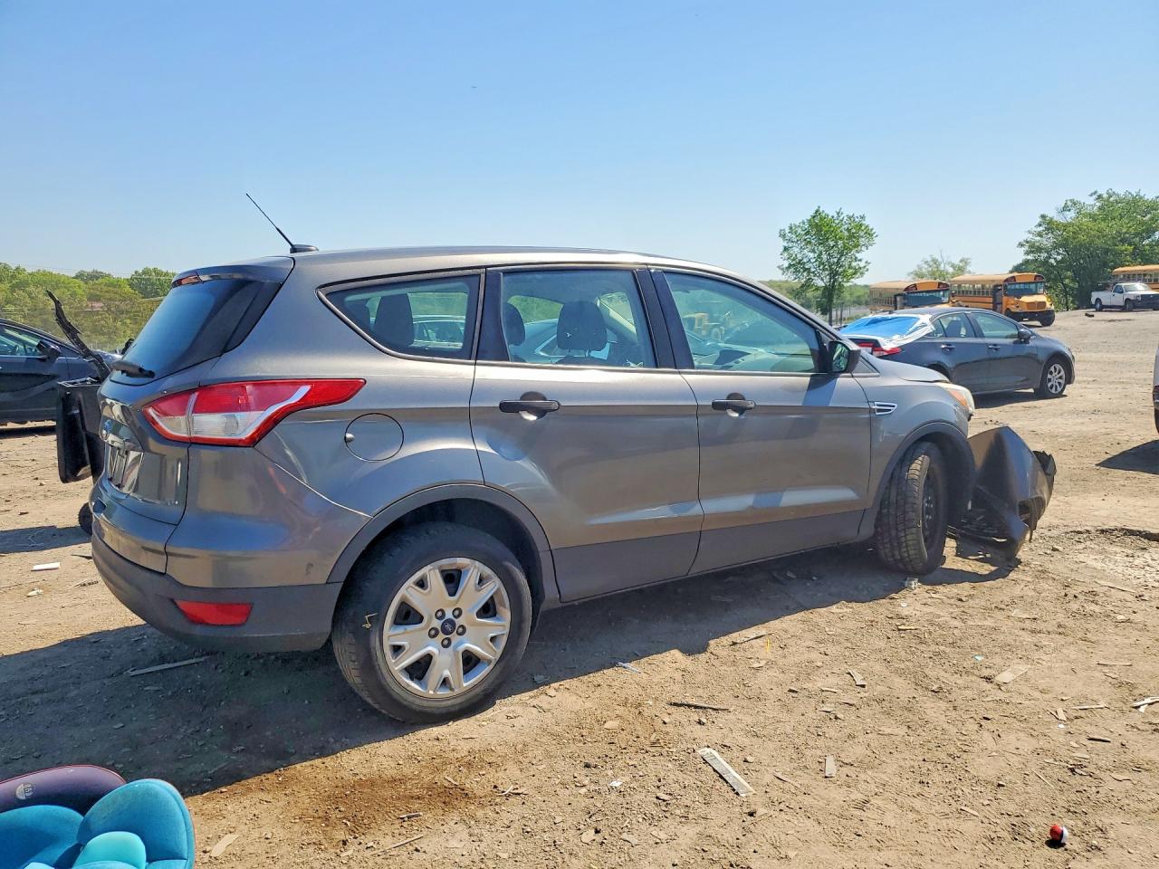2014 Ford Escape S Gray vin: 1FMCU0F72EUB93656