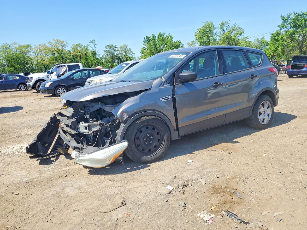 2014 Ford Escape S Gray vin: 1FMCU0F72EUB93656