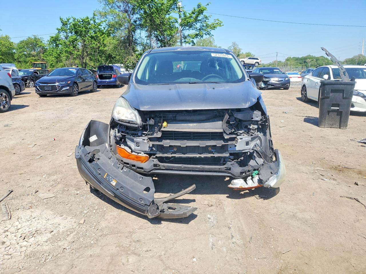 2014 Ford Escape S Gray vin: 1FMCU0F72EUB93656