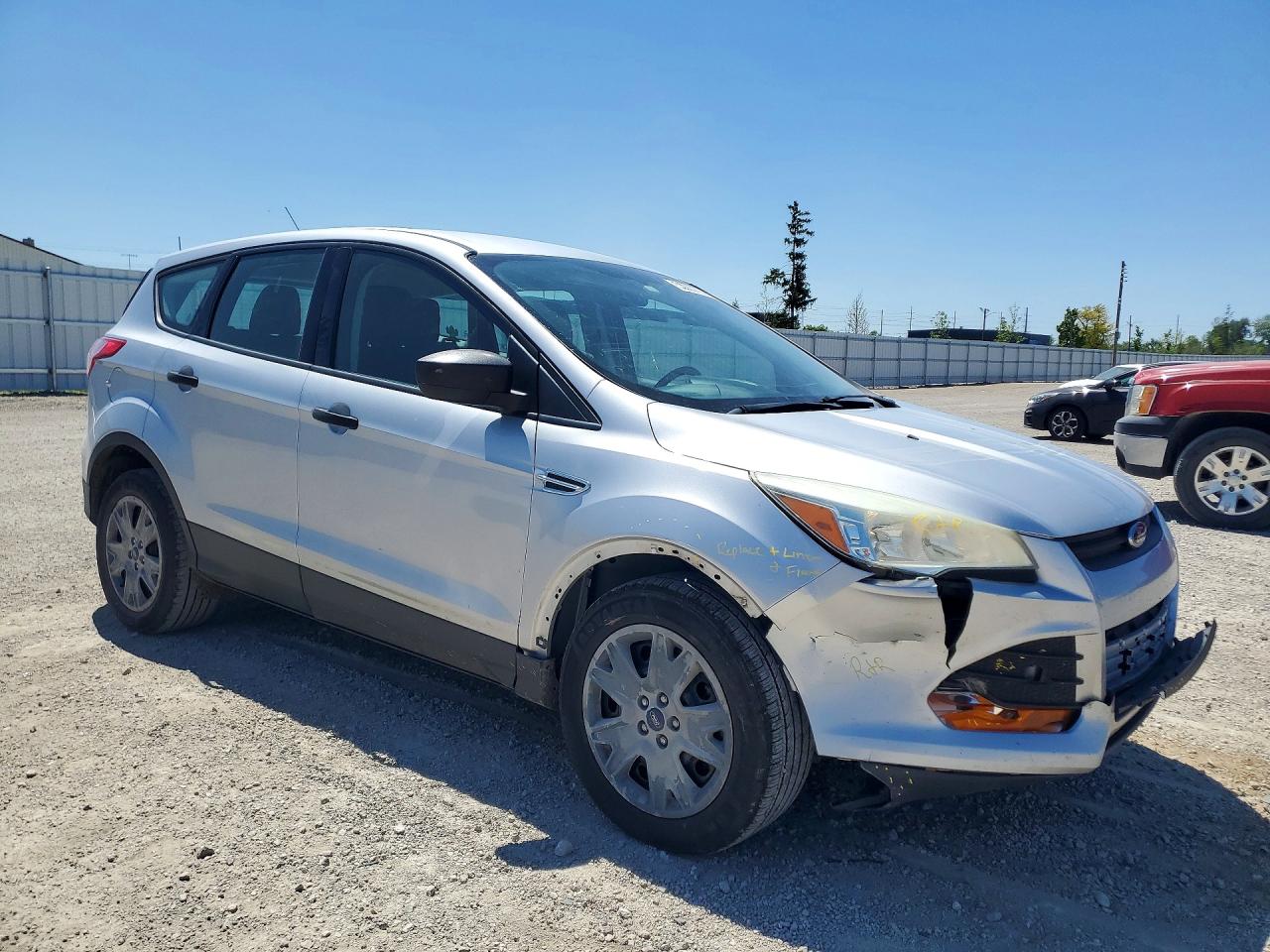 2014 Ford Escape S Silver vin: 1FMCU0F72EUC75693