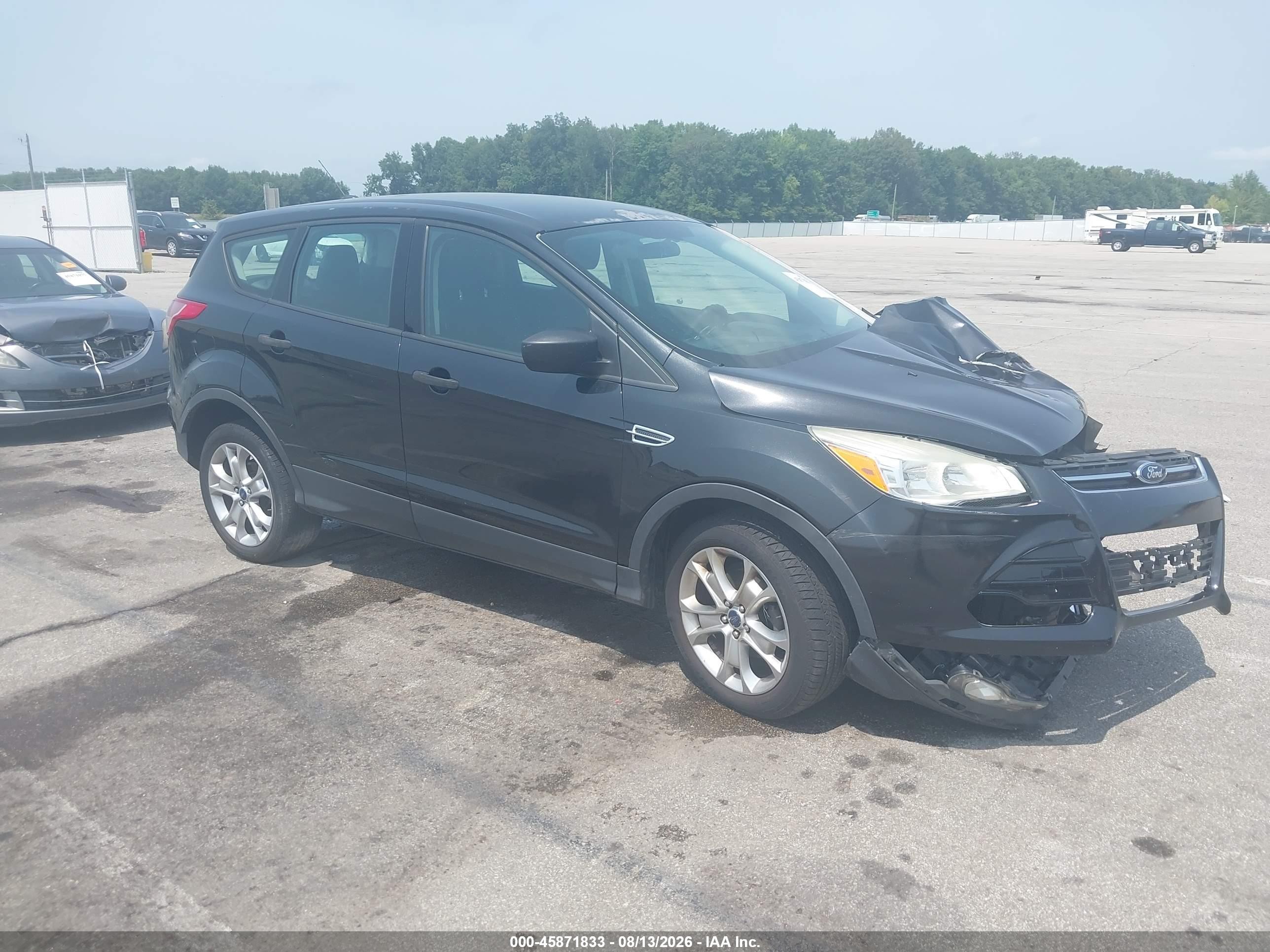 2014 Ford Escape S Черный vin: 1FMCU0F72EUD92965