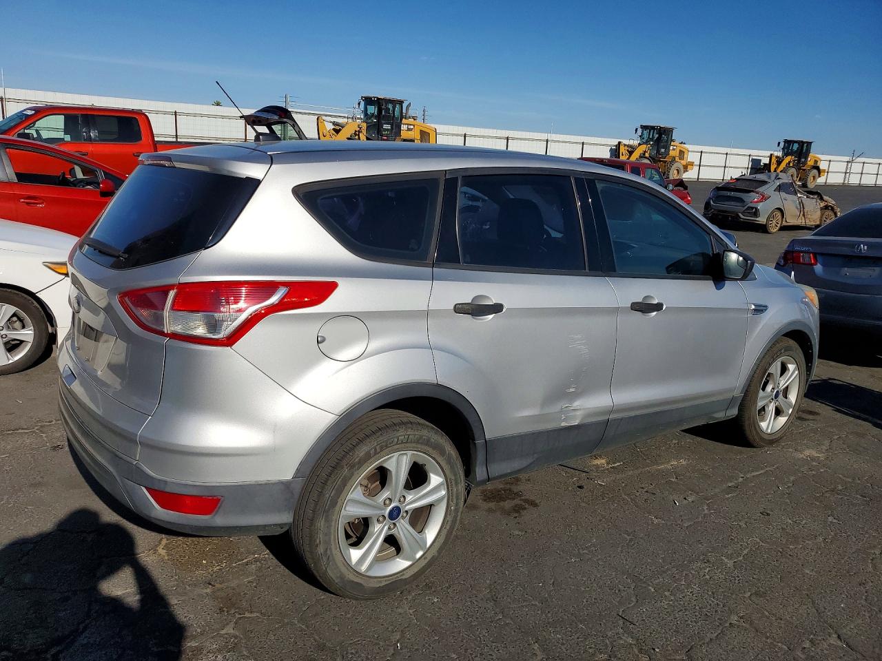 2014 Ford Escape S Silver vin: 1FMCU0F72EUE27472