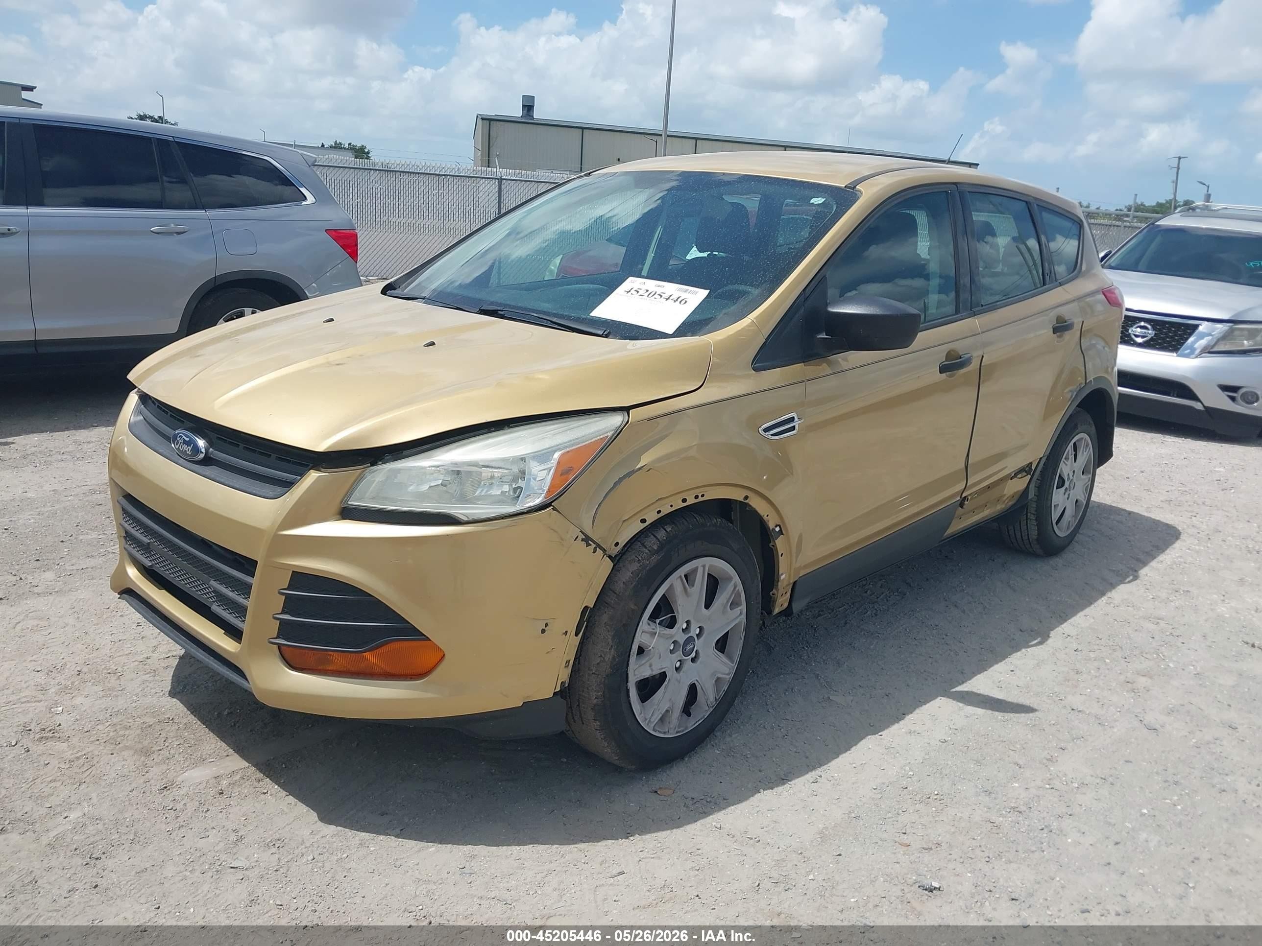 2015 Ford Escape S Gold vin: 1FMCU0F72FUA37425