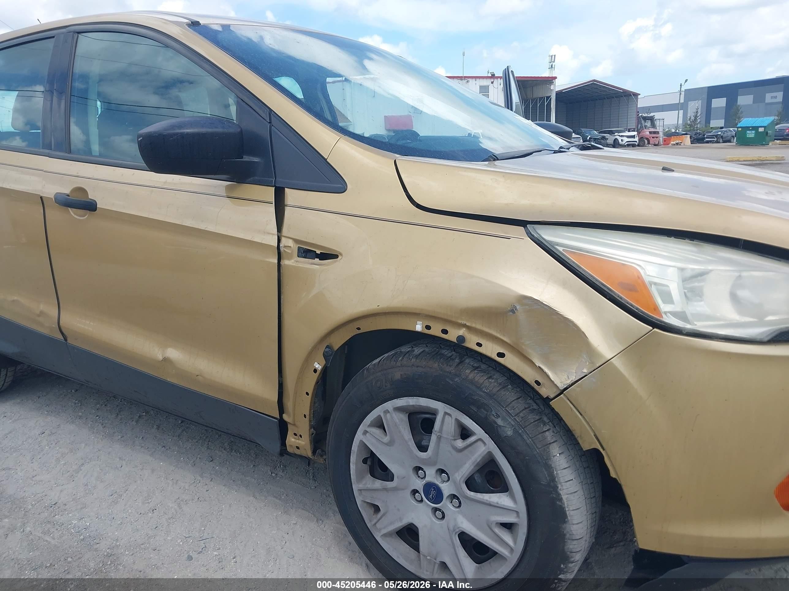 2015 Ford Escape S Gold vin: 1FMCU0F72FUA37425