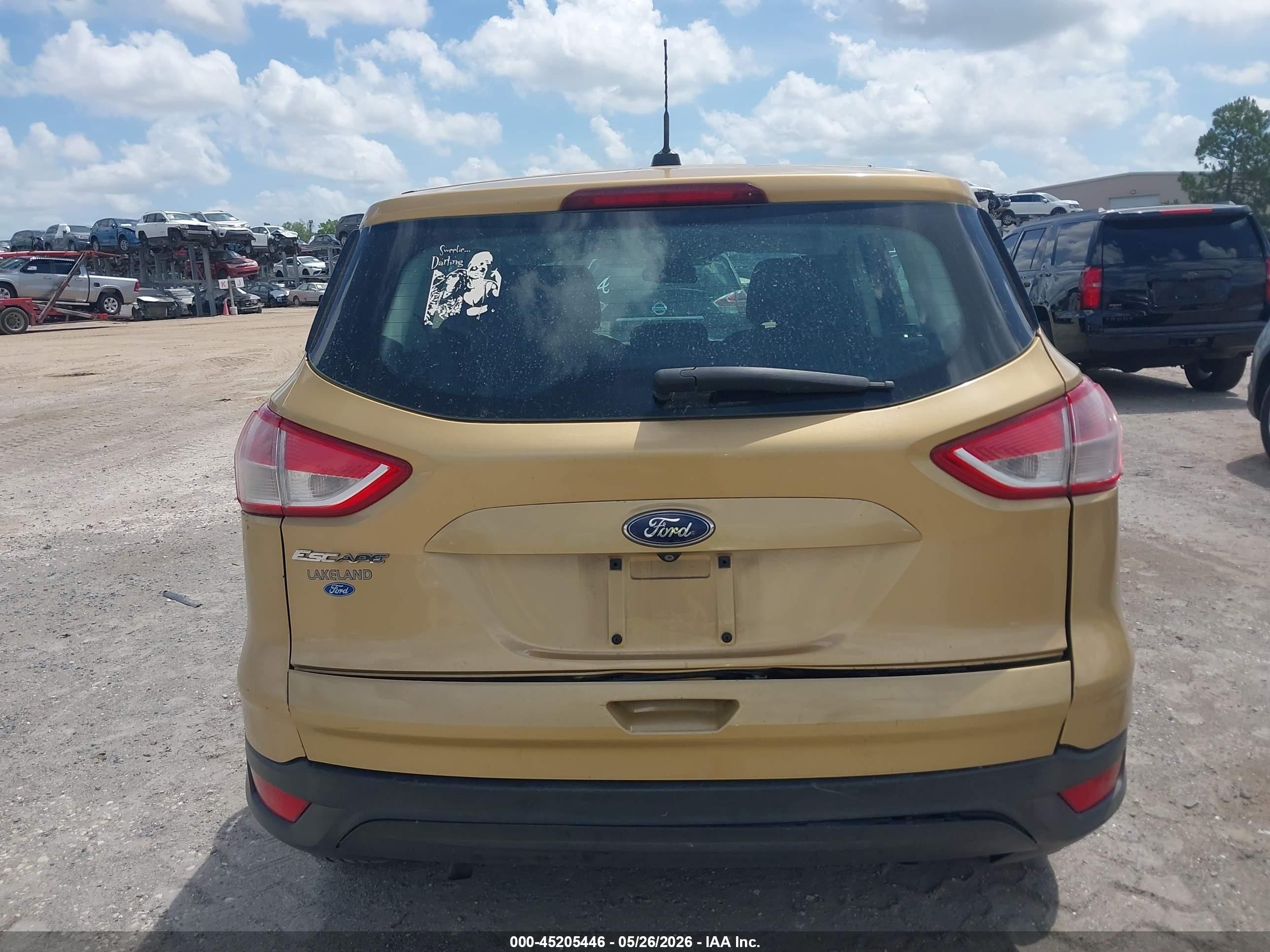 2015 Ford Escape S Gold vin: 1FMCU0F72FUA37425