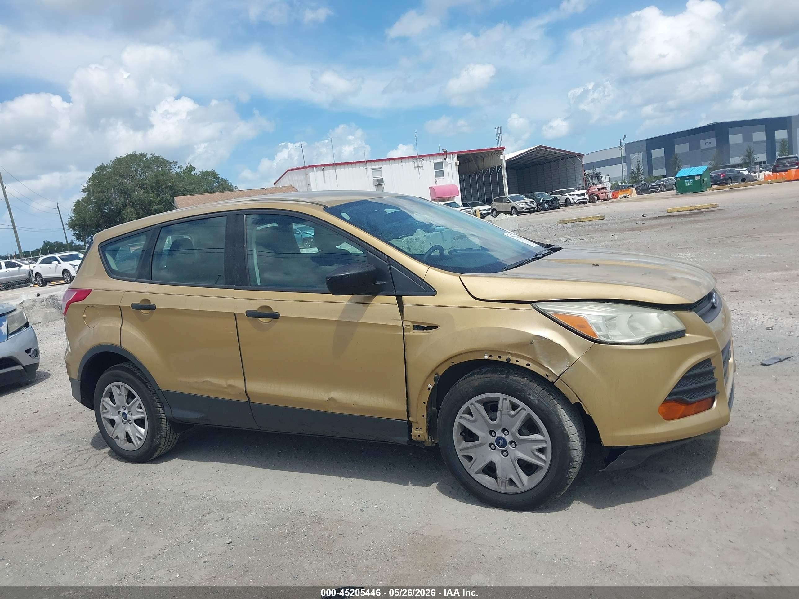 2015 Ford Escape S Gold vin: 1FMCU0F72FUA37425