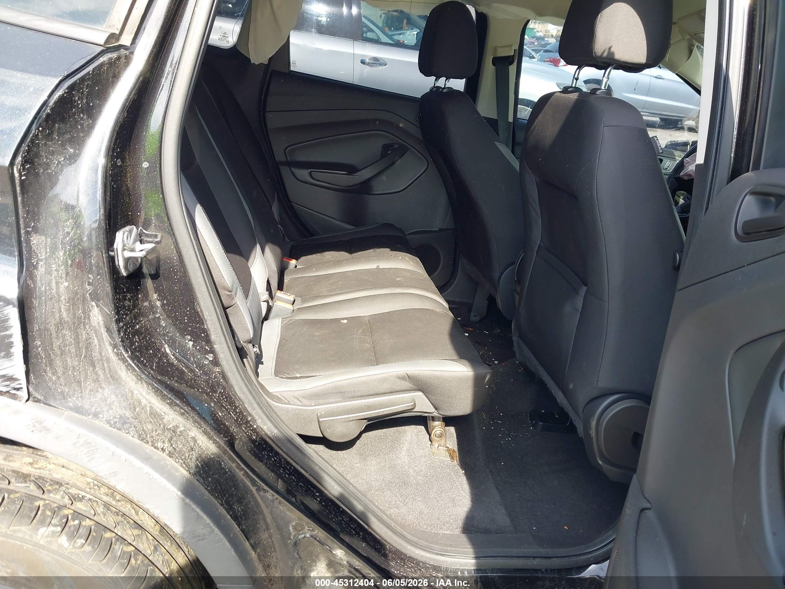 2015 Ford Escape S Black vin: 1FMCU0F72FUA56900