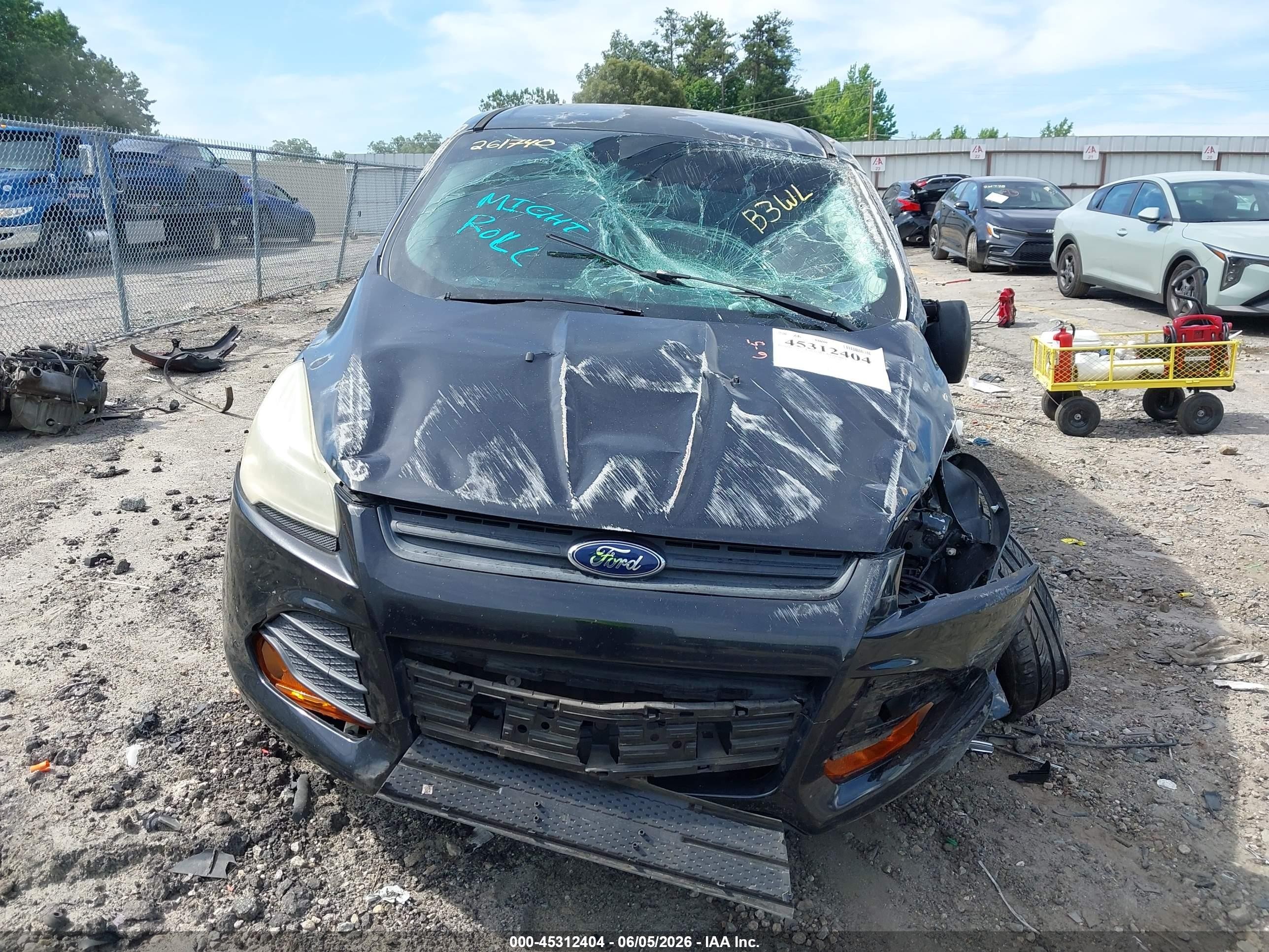 2015 Ford Escape S Black vin: 1FMCU0F72FUA56900