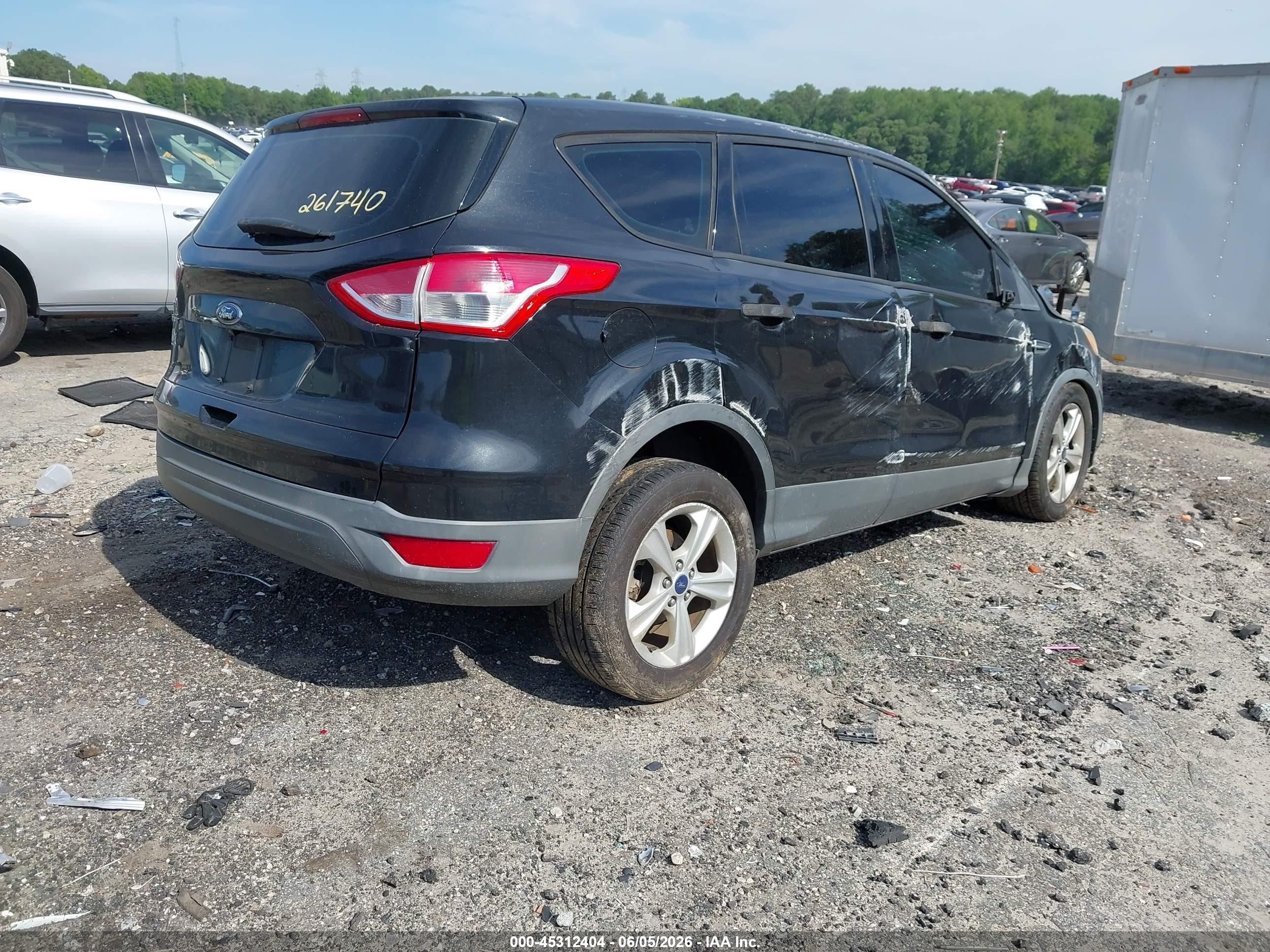 2015 Ford Escape S Black vin: 1FMCU0F72FUA56900