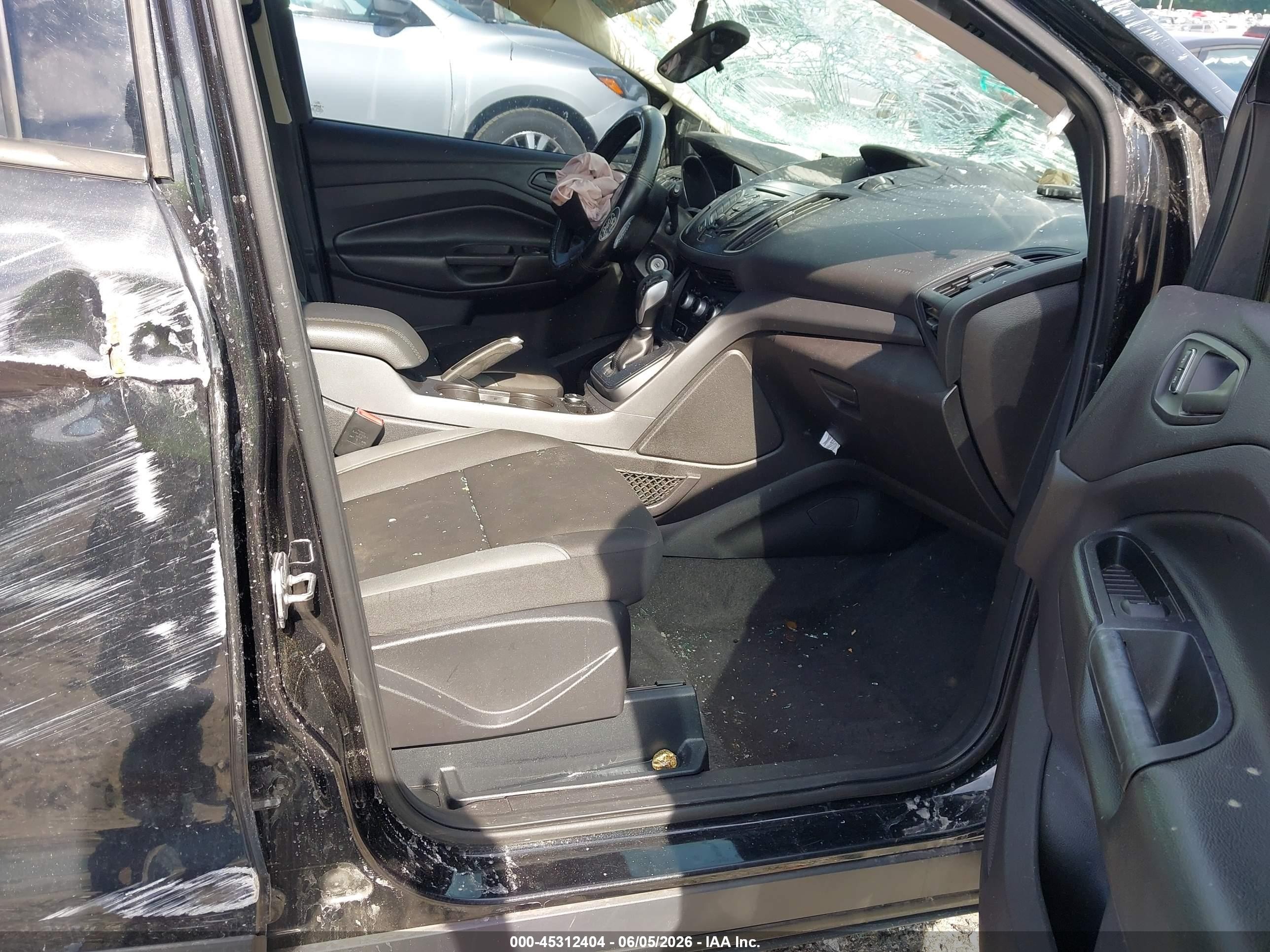 2015 Ford Escape S Black vin: 1FMCU0F72FUA56900