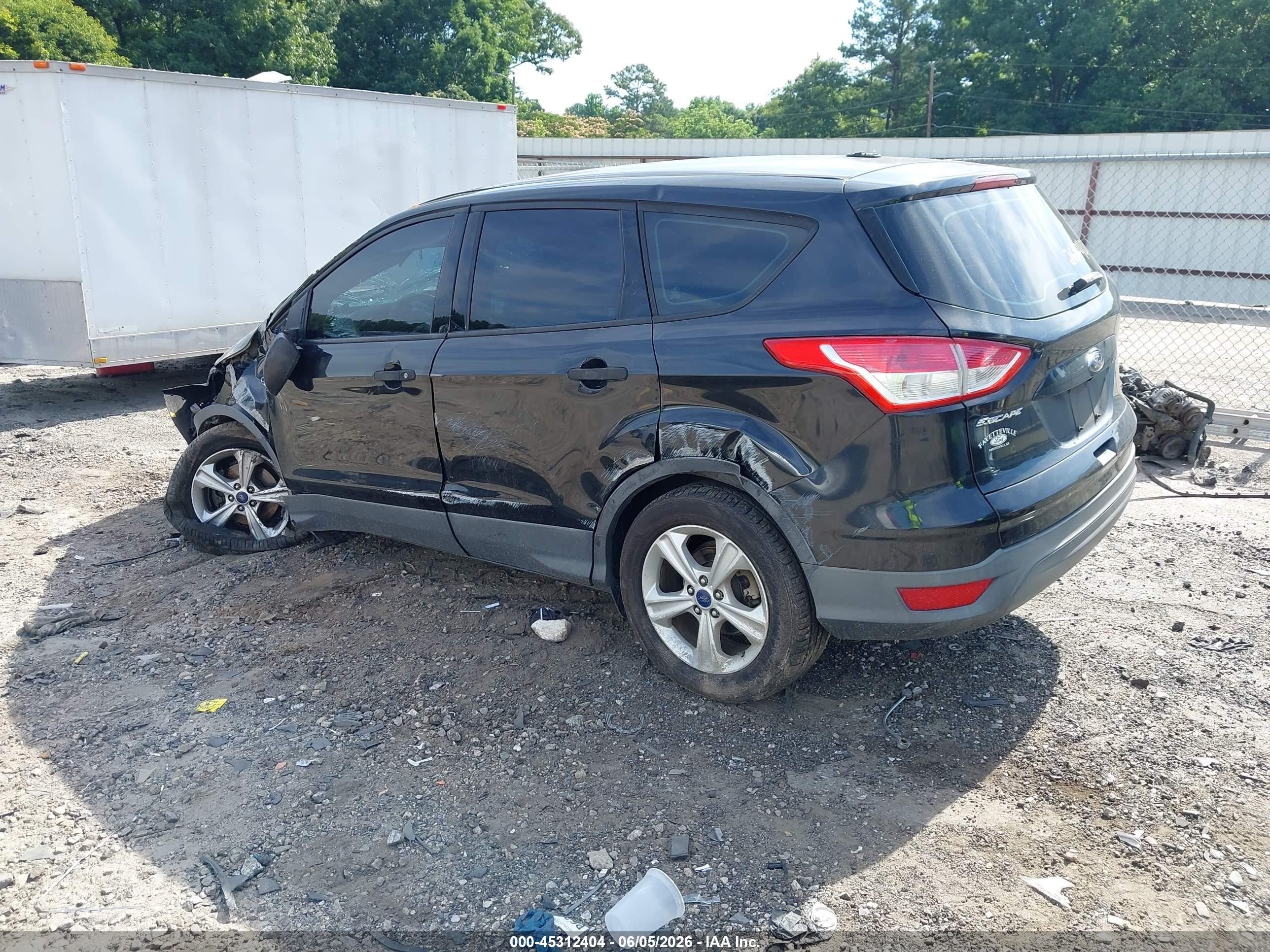 2015 Ford Escape S Black vin: 1FMCU0F72FUA56900