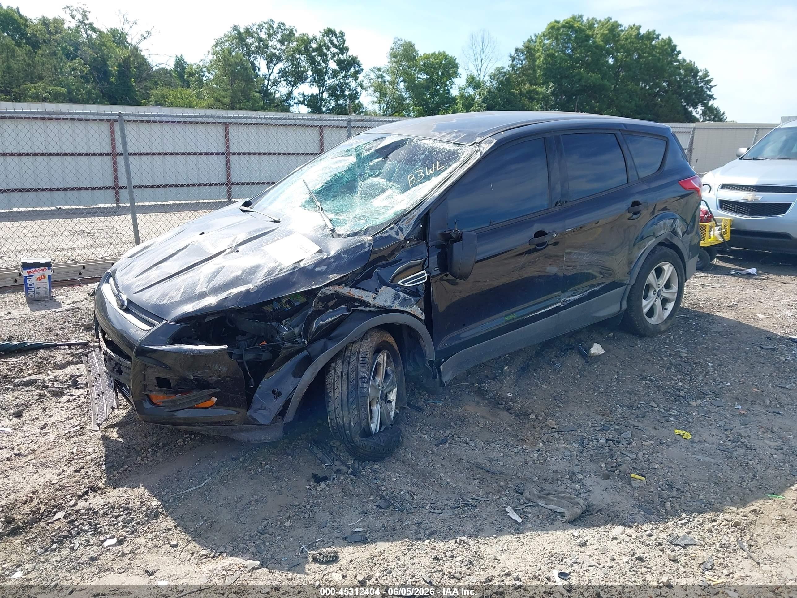 2015 Ford Escape S Black vin: 1FMCU0F72FUA56900