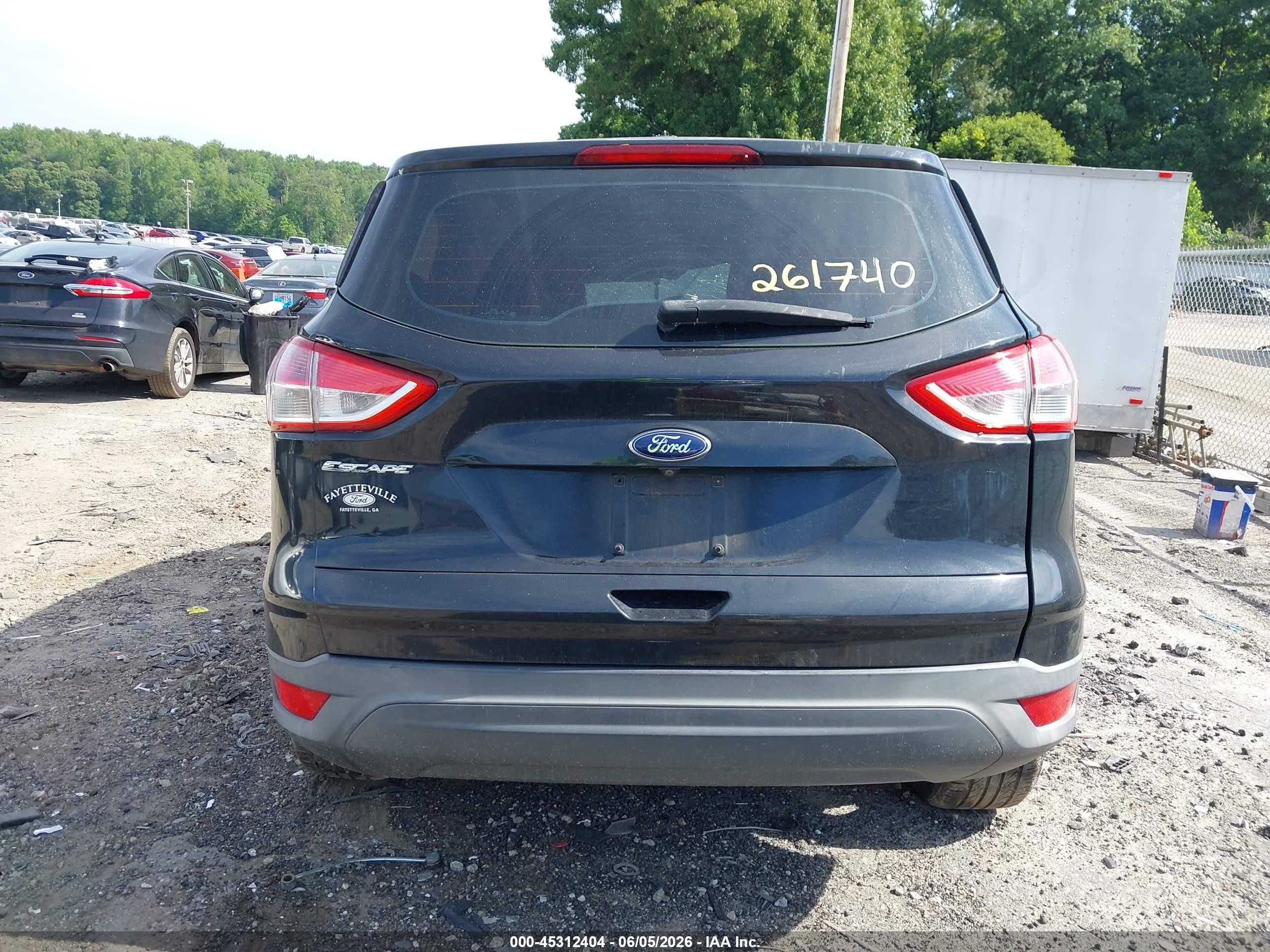 2015 Ford Escape S Black vin: 1FMCU0F72FUA56900