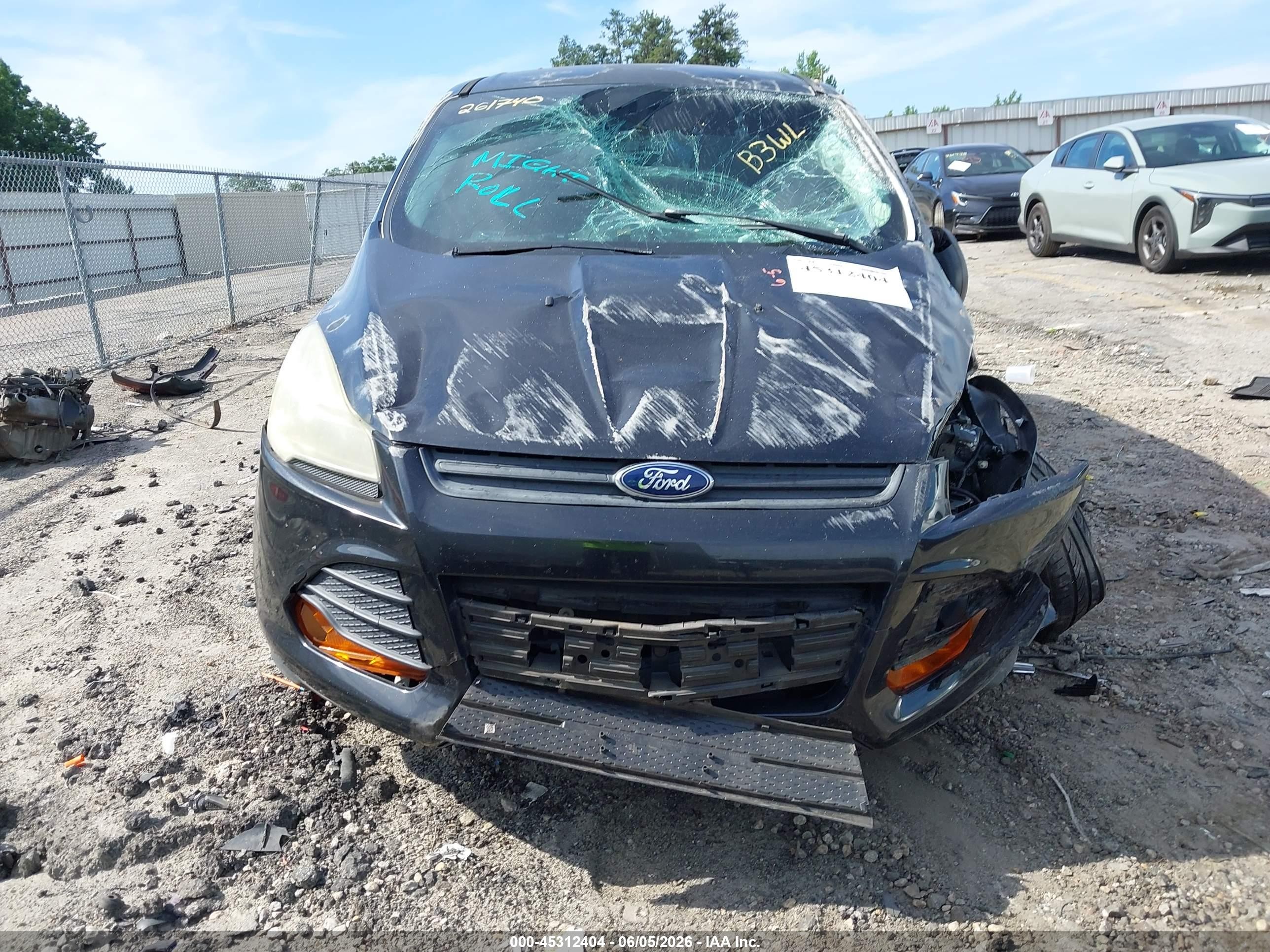 2015 Ford Escape S Black vin: 1FMCU0F72FUA56900