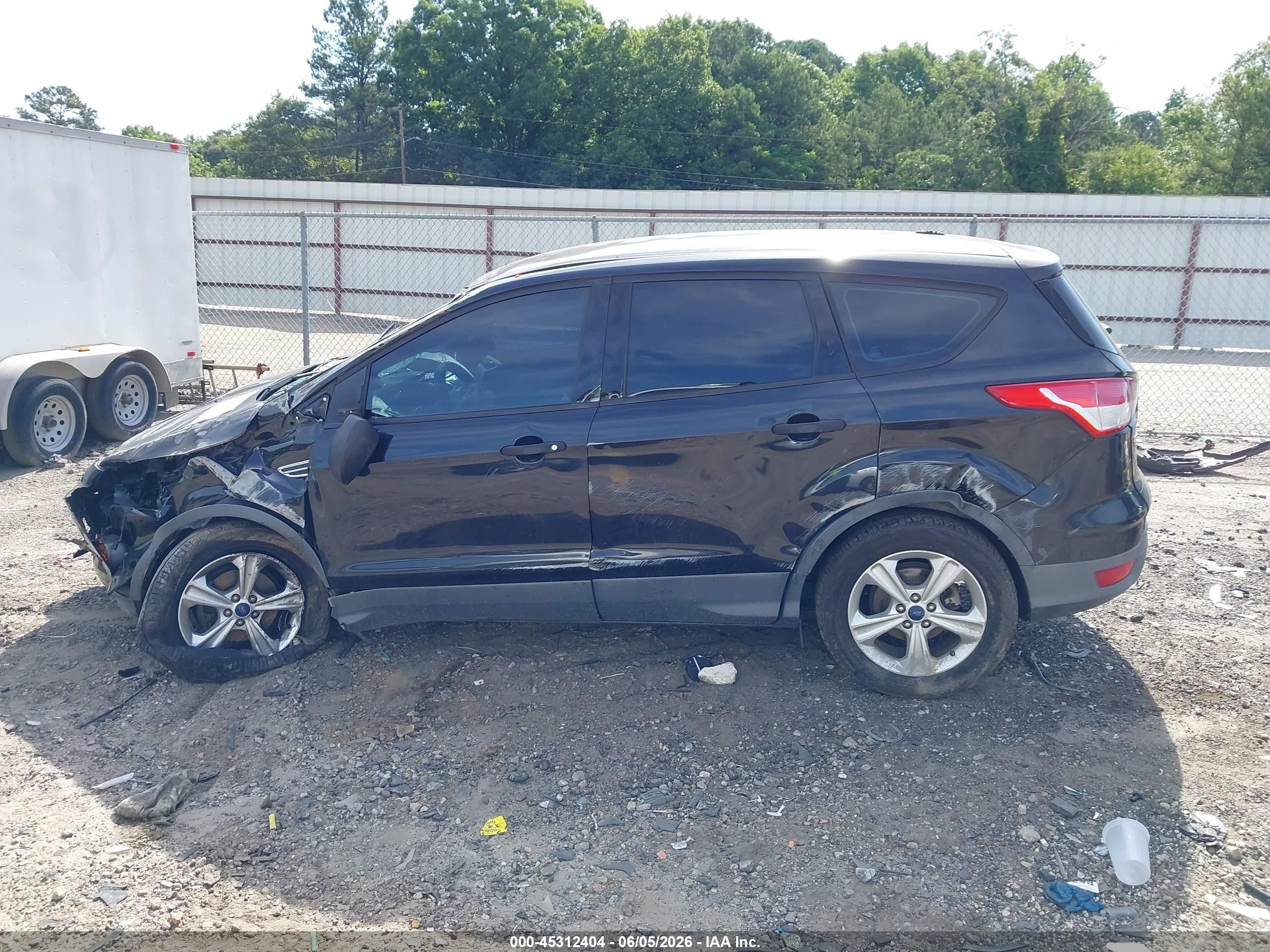 2015 Ford Escape S Black vin: 1FMCU0F72FUA56900