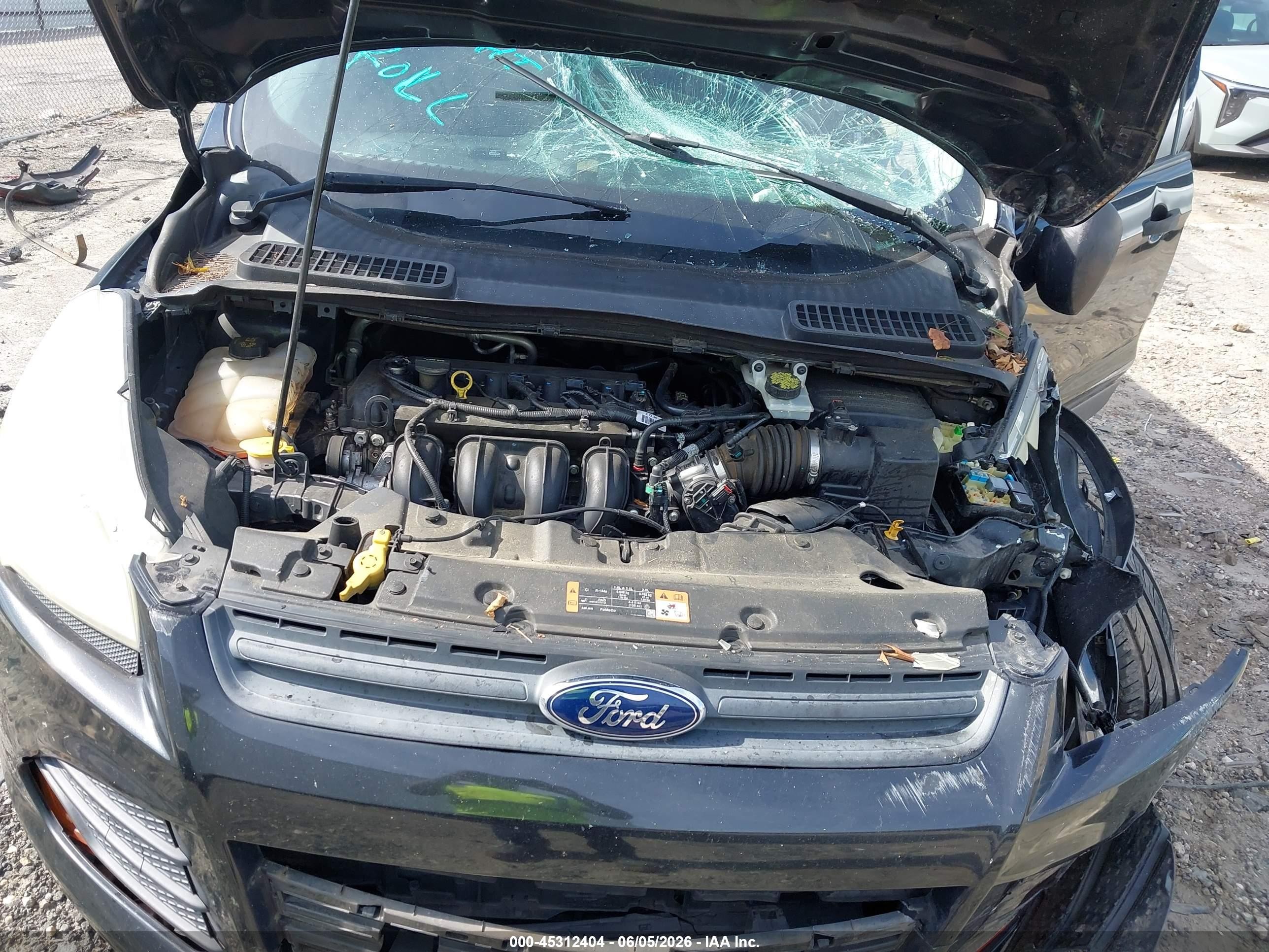 2015 Ford Escape S Black vin: 1FMCU0F72FUA56900