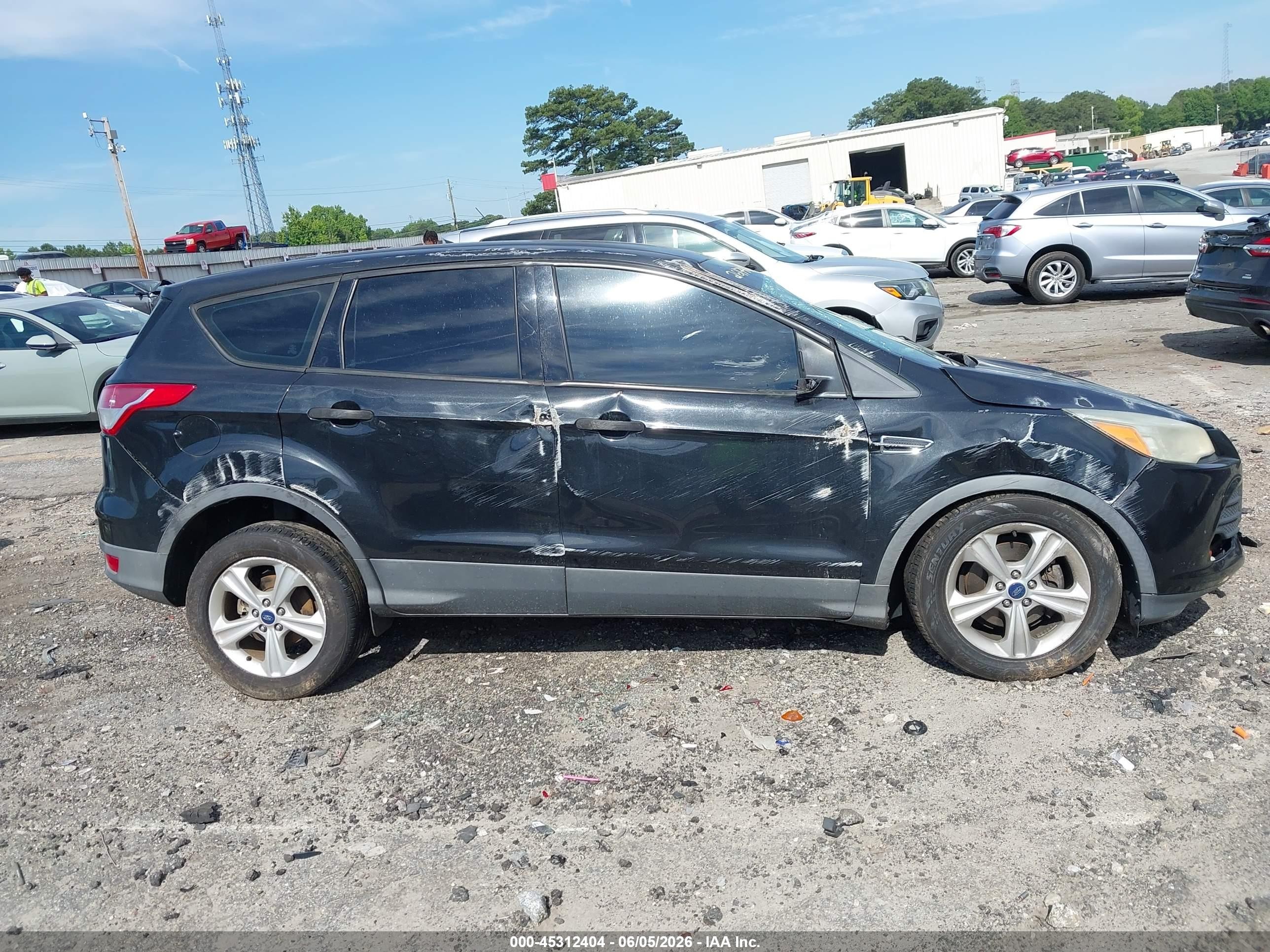 2015 Ford Escape S Black vin: 1FMCU0F72FUA56900