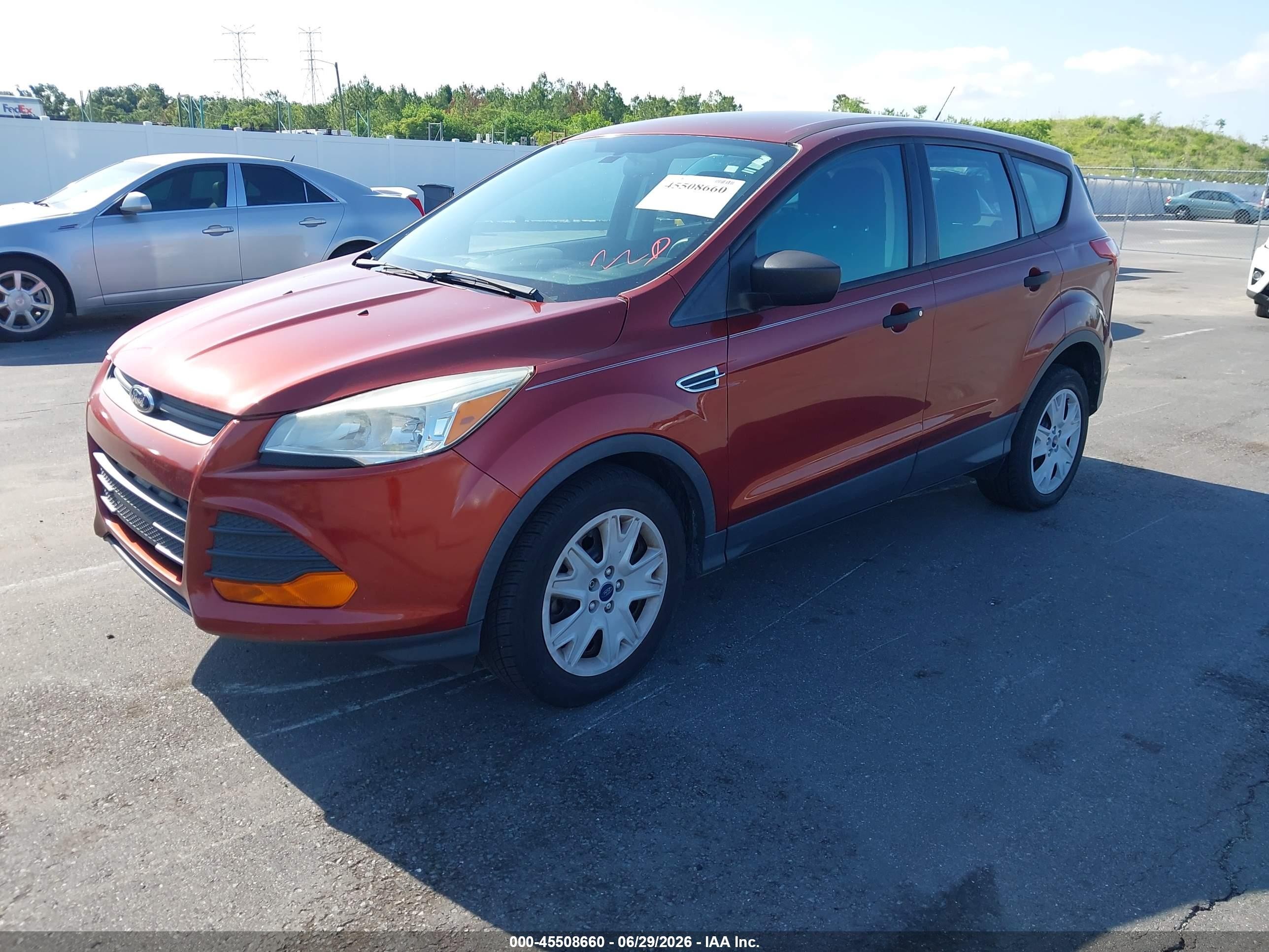 2015 Ford Escape S Burgundy vin: 1FMCU0F72FUA87886
