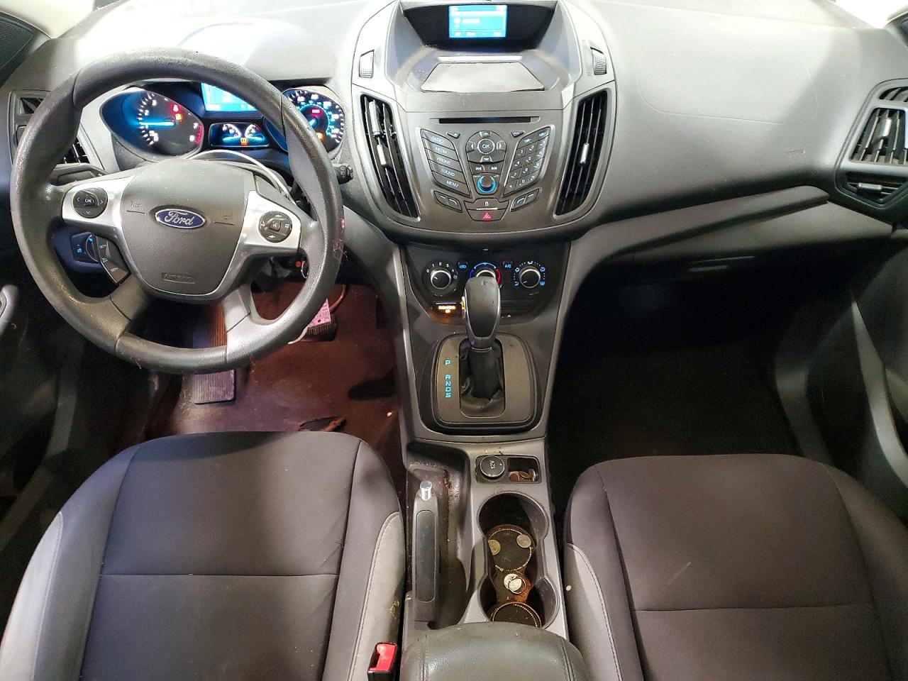 2015 Ford Escape S White vin: 1FMCU0F72FUB54597