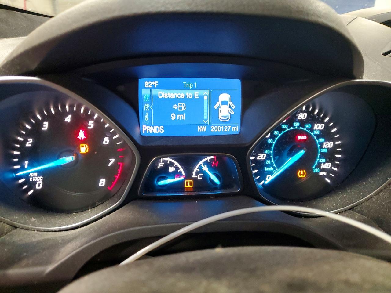 2015 Ford Escape S White vin: 1FMCU0F72FUB54597