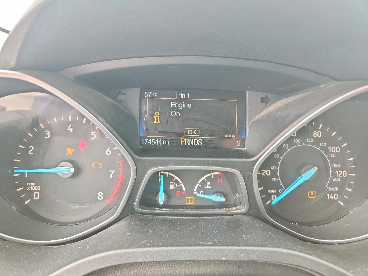 2017 Ford Escape S White vin: 1FMCU0F72HUB60192
