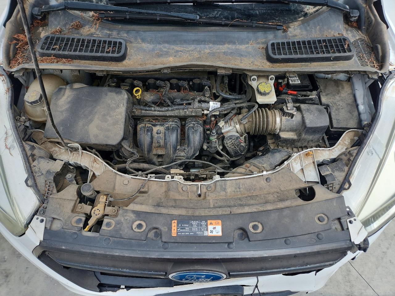 2017 Ford Escape S White vin: 1FMCU0F72HUB60192