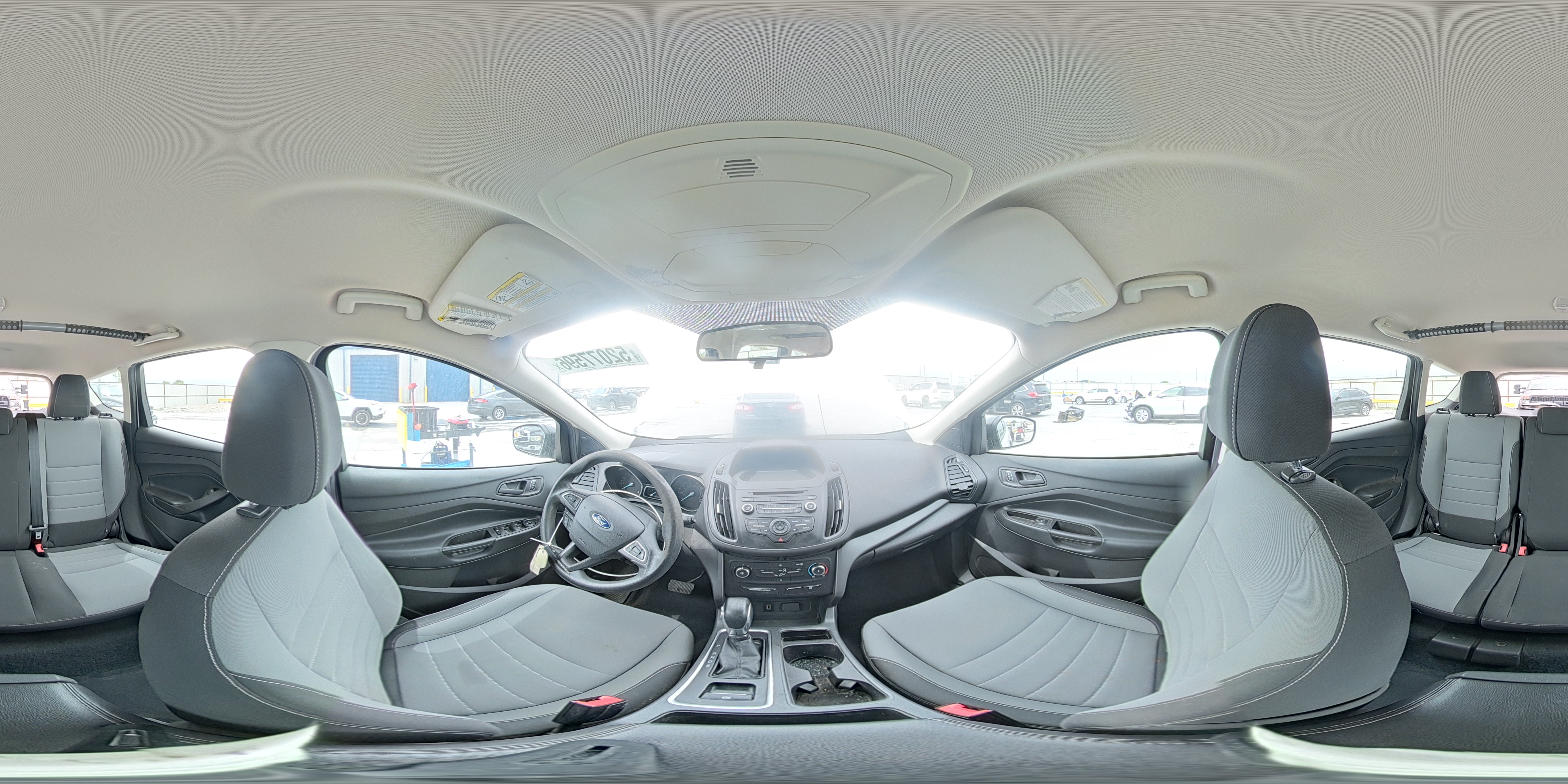 2017 Ford Escape S White vin: 1FMCU0F72HUB60192