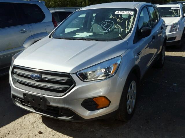 2017 Ford Escape S Silver vin: 1FMCU0F72HUE07906