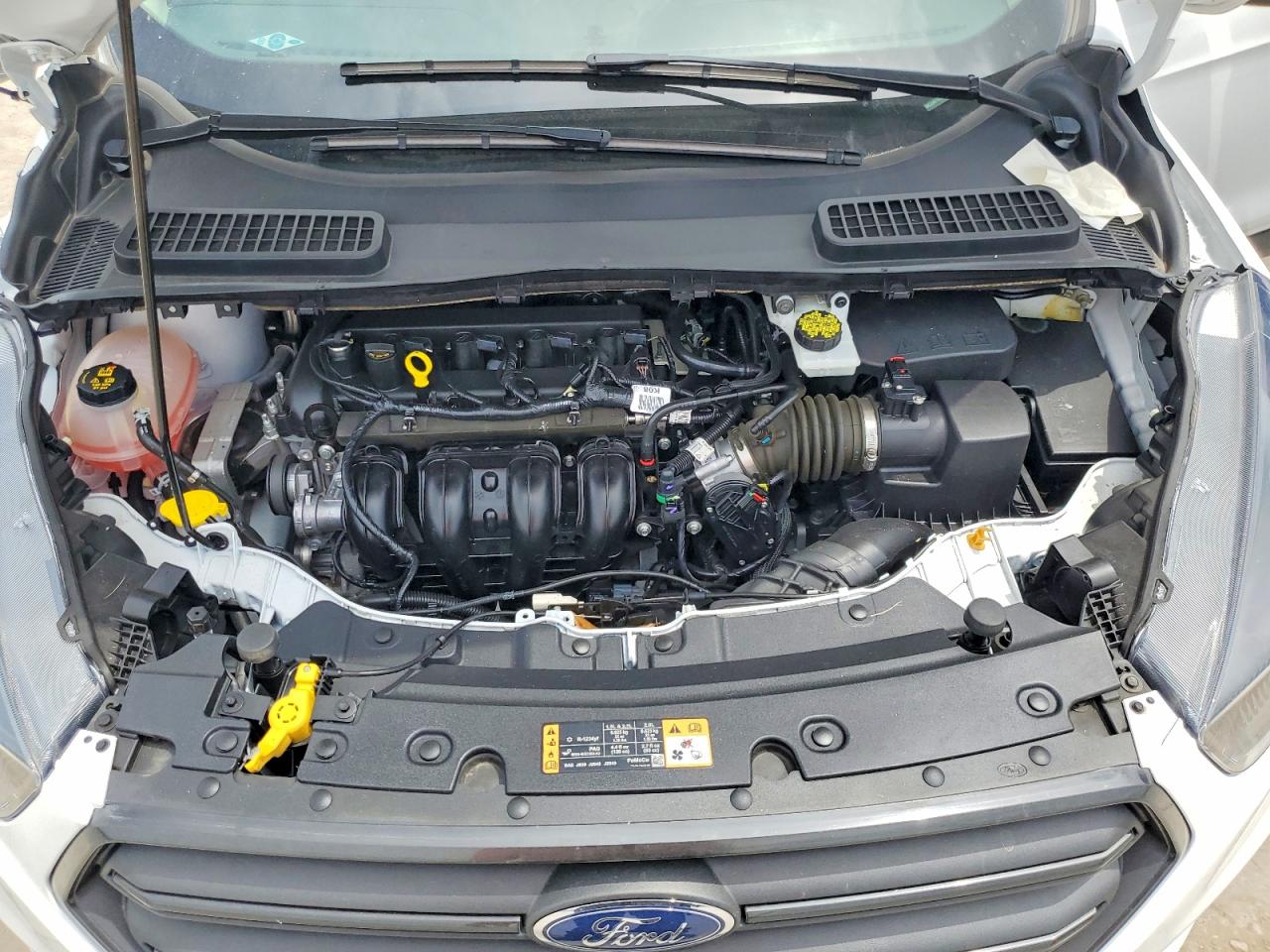 2018 Ford Escape S White vin: 1FMCU0F72JUC75686