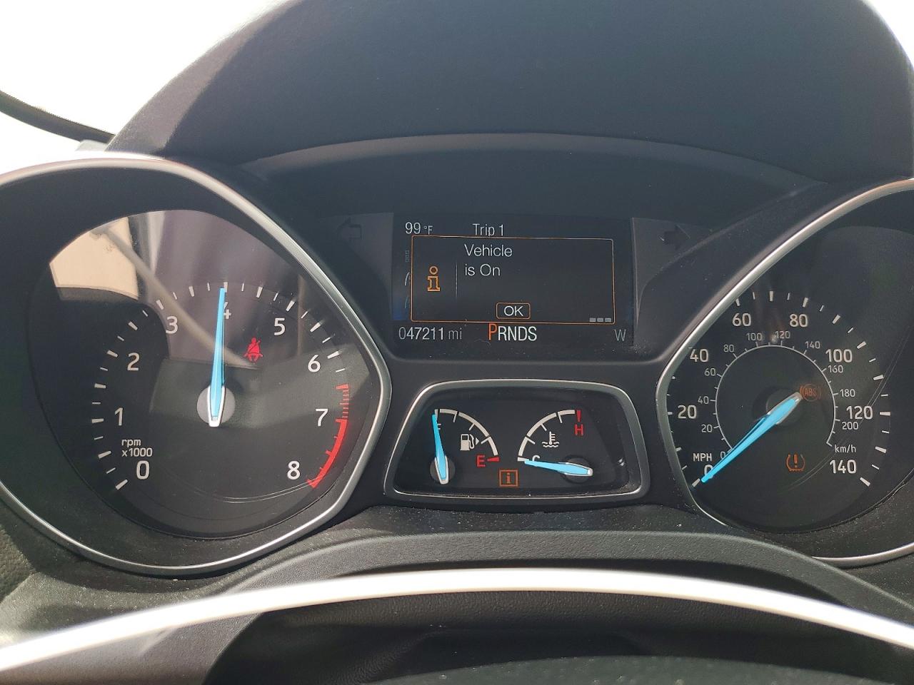 2018 Ford Escape S White vin: 1FMCU0F72JUC75686