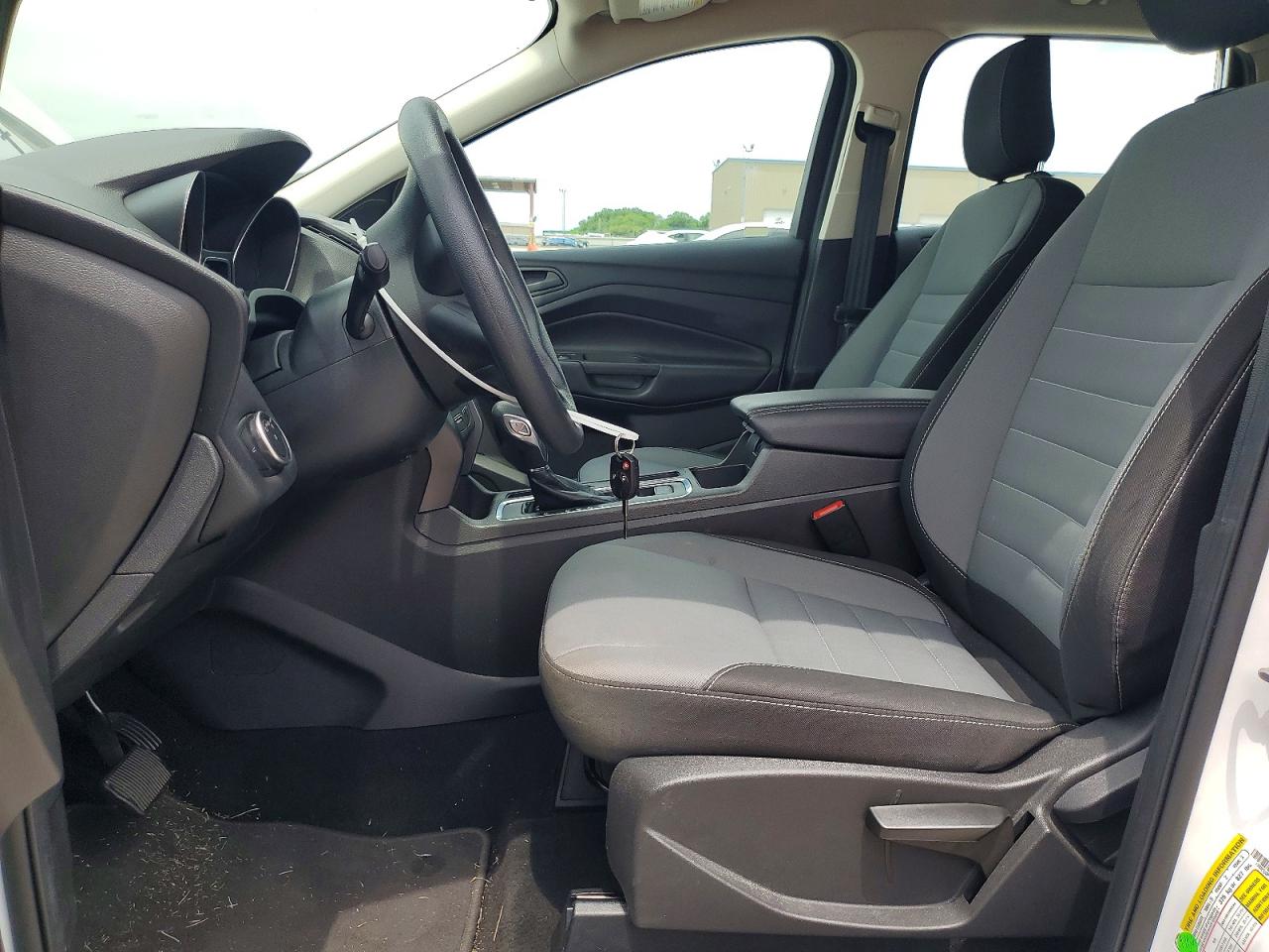 2018 Ford Escape S White vin: 1FMCU0F72JUC75686