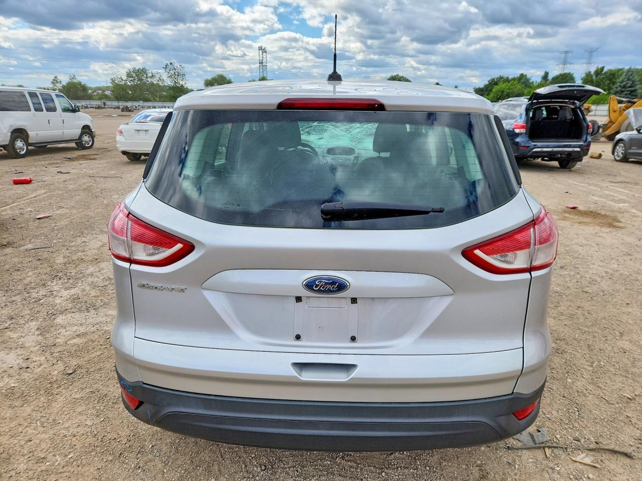 2013 Ford Escape S Silver vin: 1FMCU0F73DUC10348