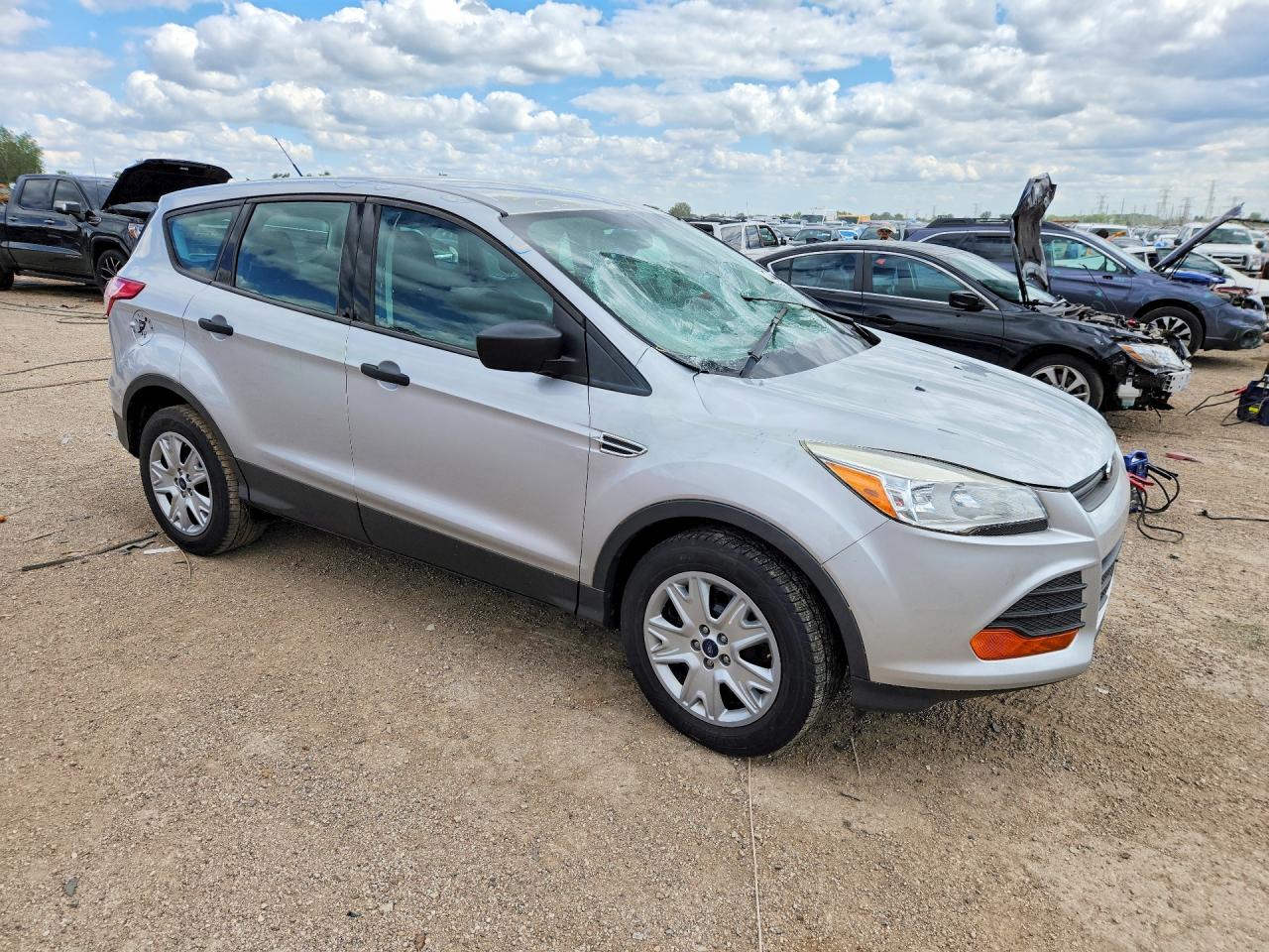 2013 Ford Escape S Silver vin: 1FMCU0F73DUC10348