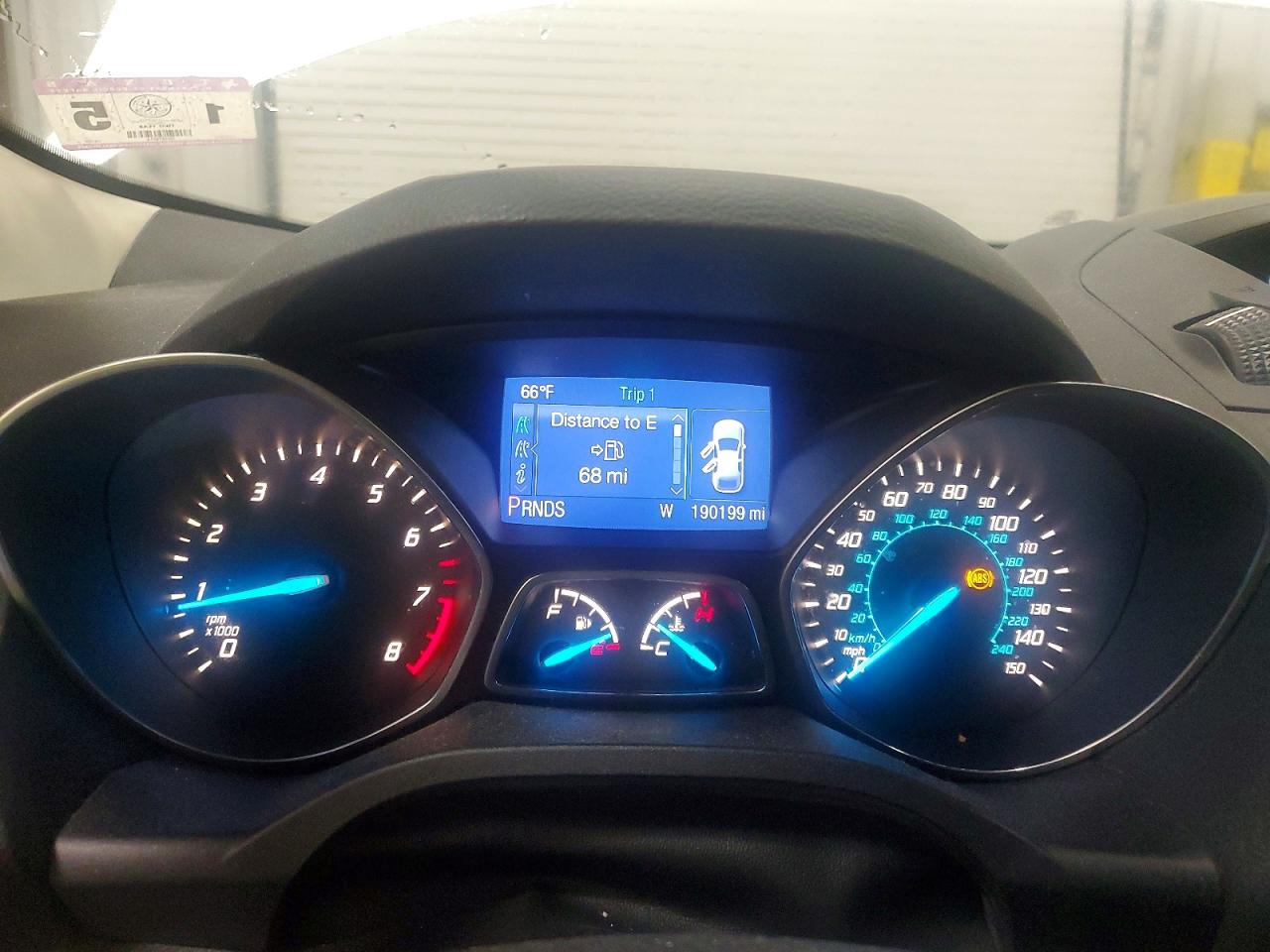 2013 Ford Escape S White vin: 1FMCU0F73DUC34827