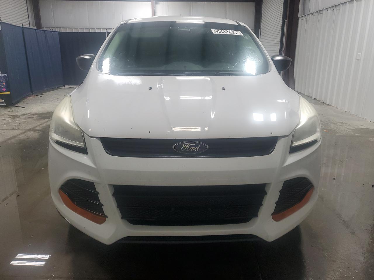 2013 Ford Escape S White vin: 1FMCU0F73DUC34827 Damage: Hood, Chipped, 3