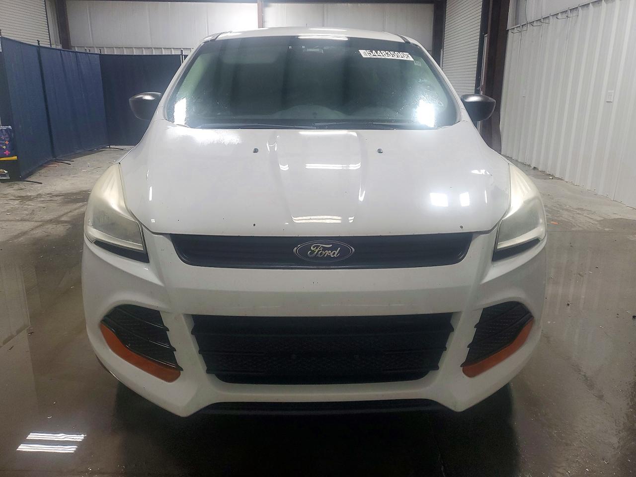 2013 Ford Escape S White vin: 1FMCU0F73DUC34827