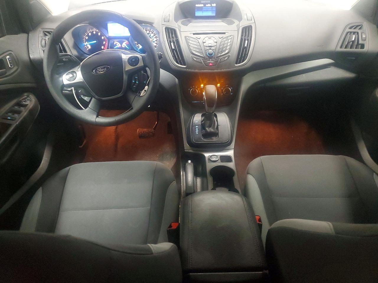 2013 Ford Escape S White vin: 1FMCU0F73DUC34827