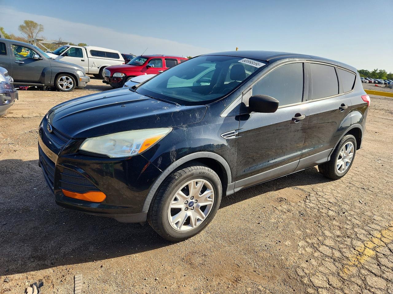 2013 Ford Escape S Black vin: 1FMCU0F73DUC56343
