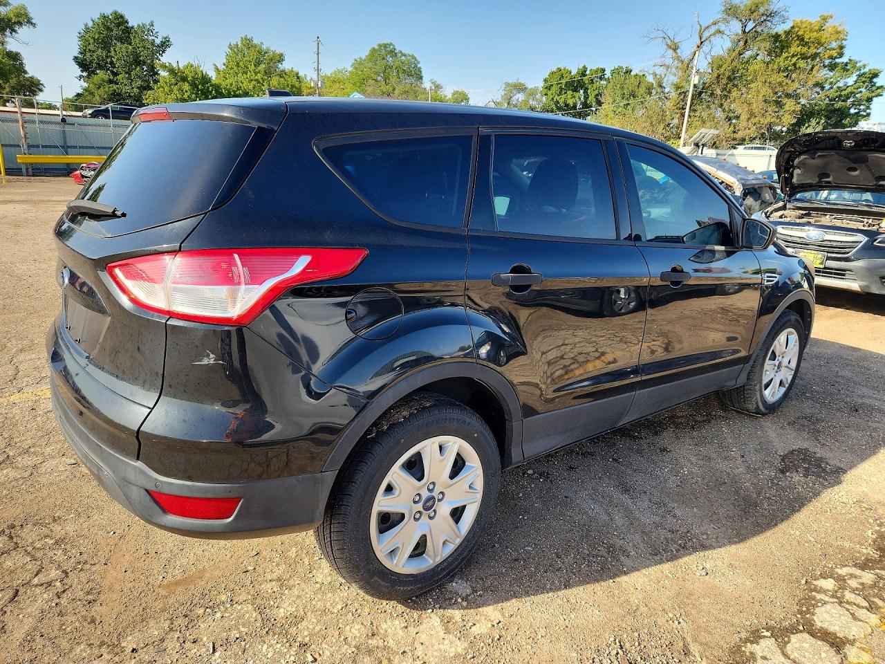 2013 Ford Escape S Black vin: 1FMCU0F73DUC56343