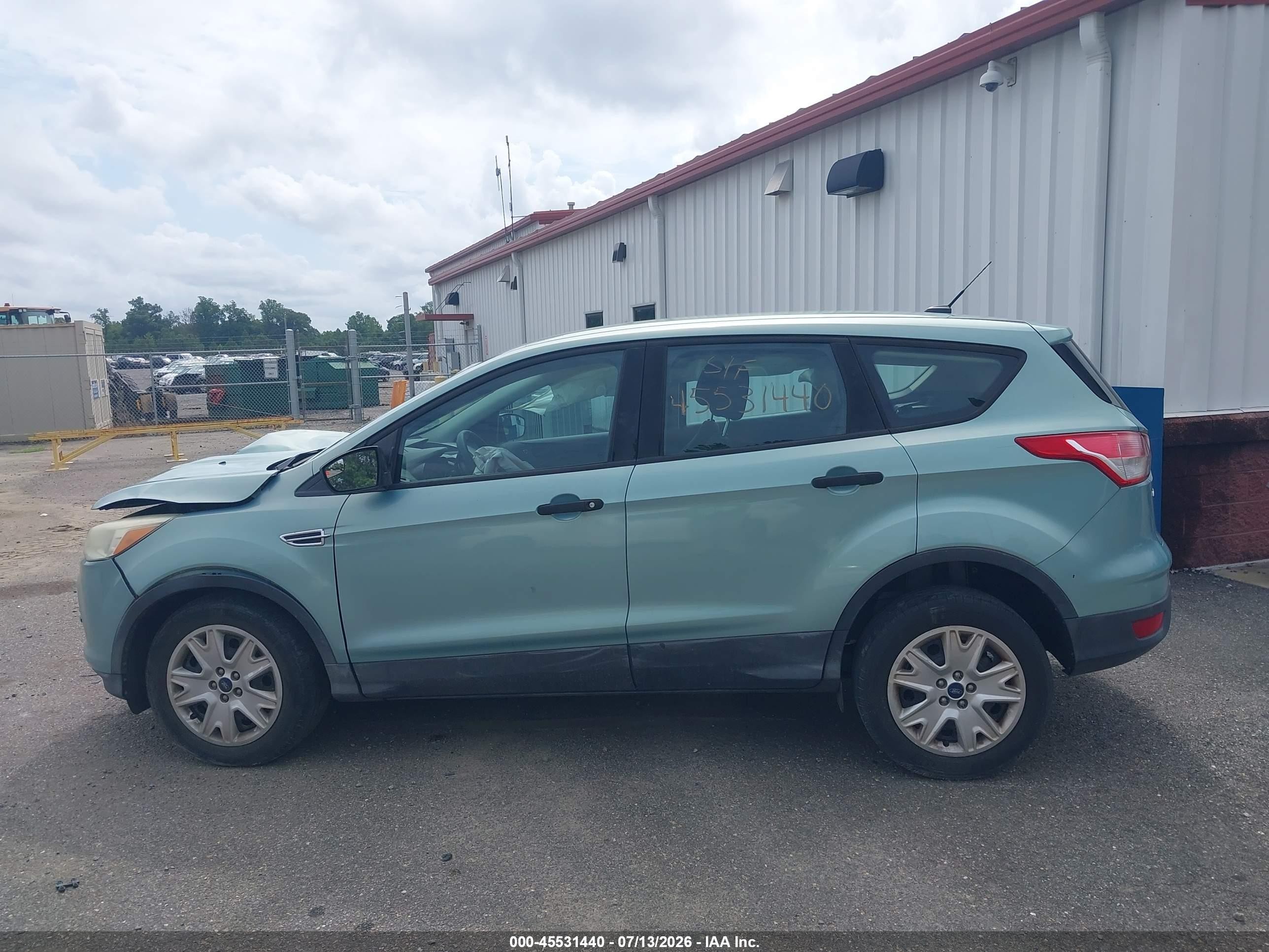 2013 Ford Escape S Teal vin: 1FMCU0F73DUC67309