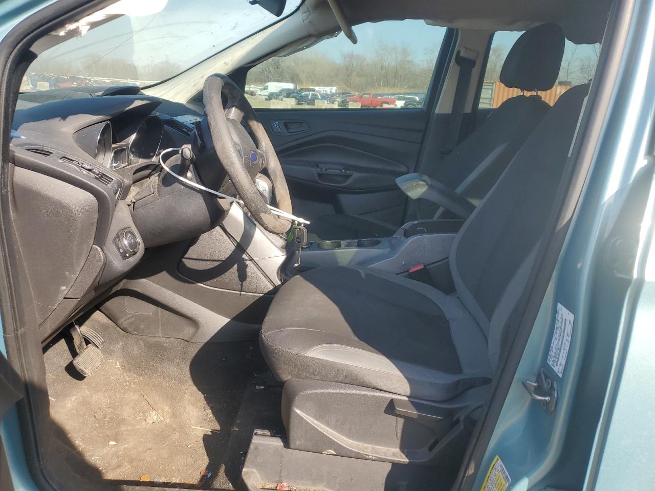 2013 Ford Escape S Turquoise vin: 1FMCU0F73DUC99306