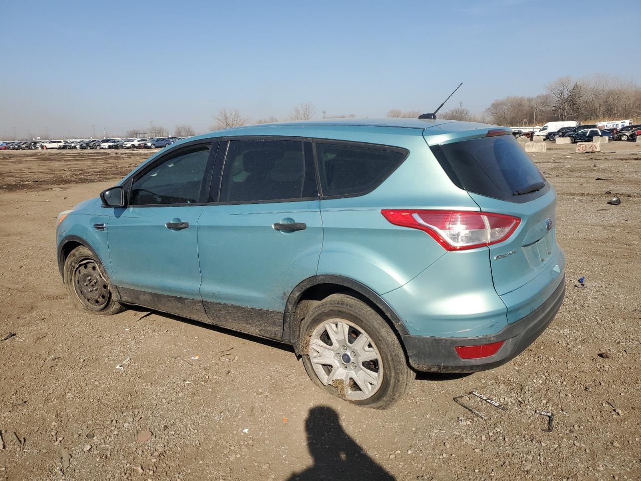 2013 Ford Escape S Turquoise vin: 1FMCU0F73DUC99306