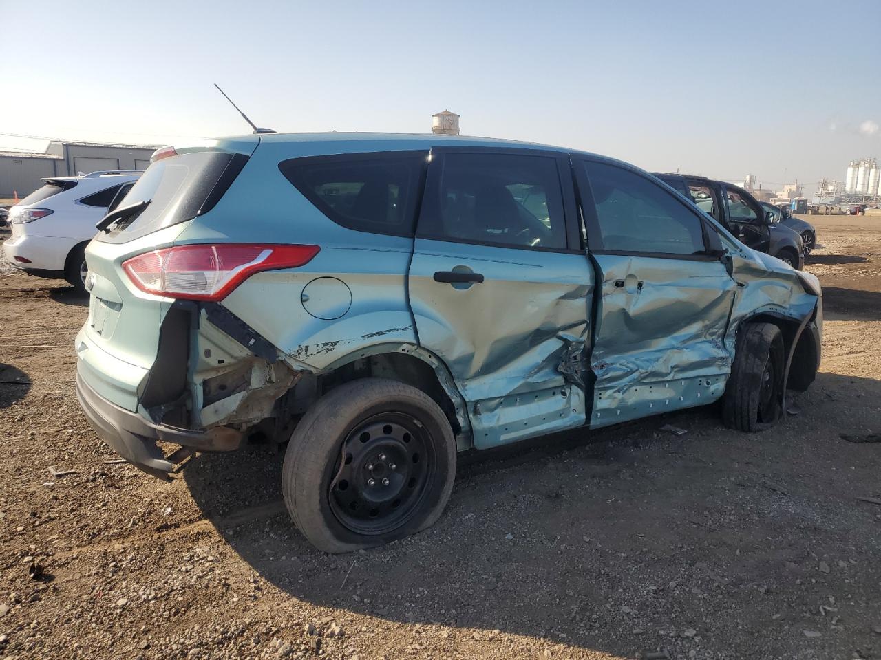 2013 Ford Escape S Turquoise vin: 1FMCU0F73DUC99306