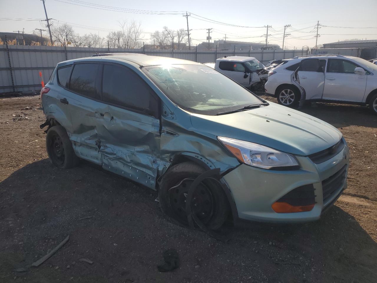 2013 Ford Escape S Turquoise vin: 1FMCU0F73DUC99306